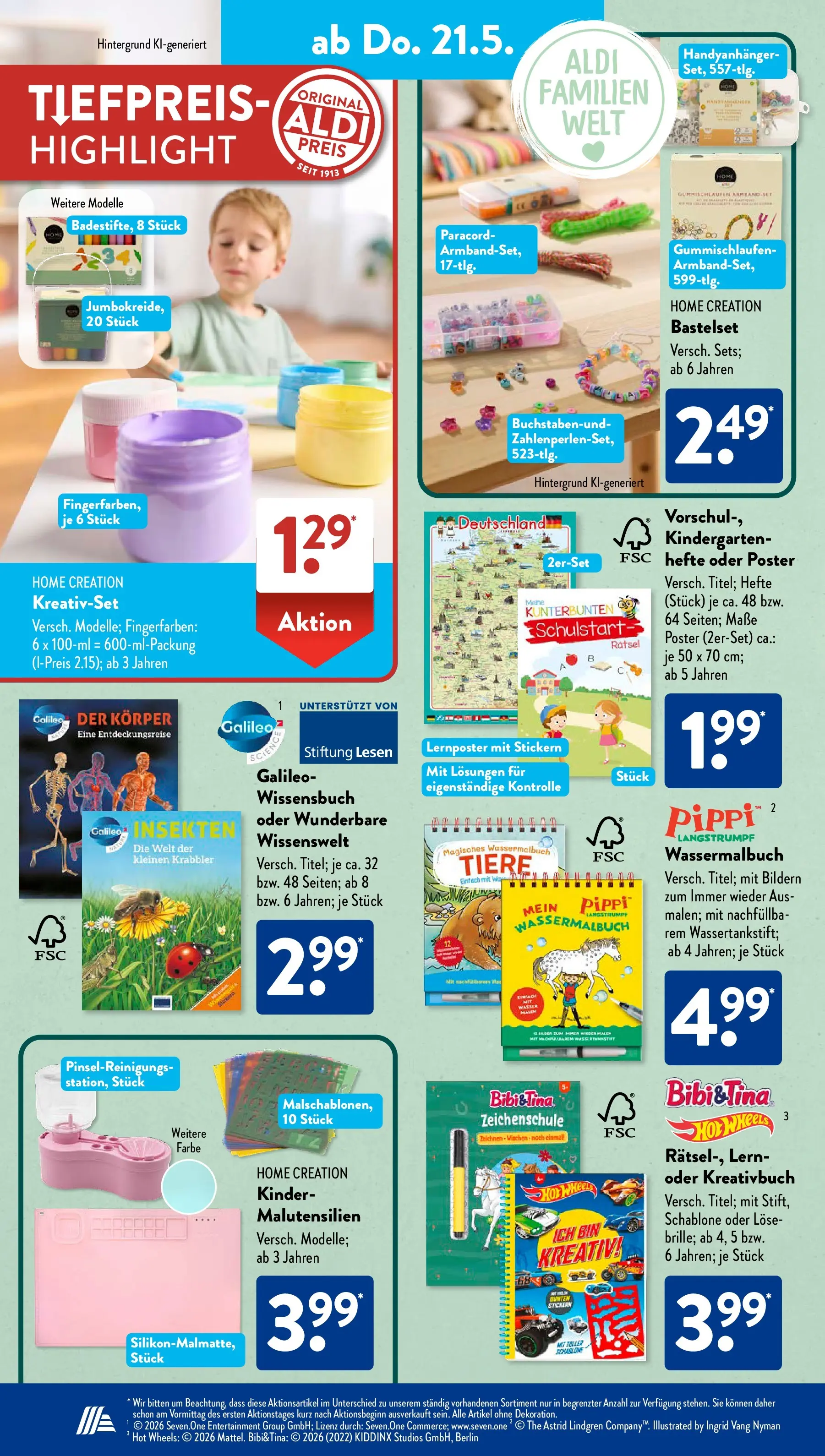 Aldi Süd - Aldi Süd: Wochenangebote (ab 17.05.2026) zum Blättern | Seite: 17 | Produkte: Bilder, Wasser, Home creation