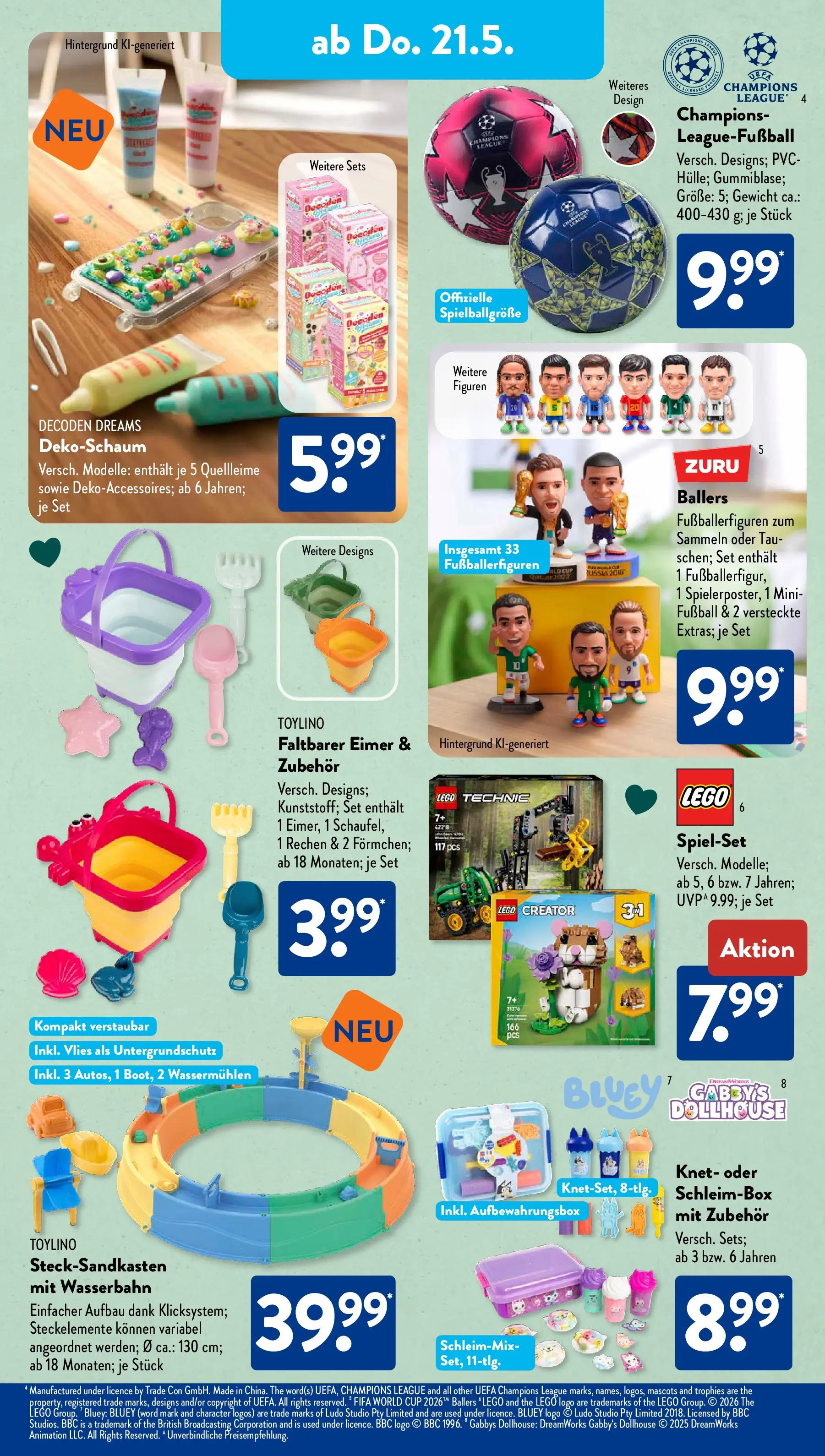 Aldi Süd - Aldi Süd: Wochenangebote (ab 17.05.2026) zum Blättern | Seite: 18 | Produkte: Gewicht, Fußball