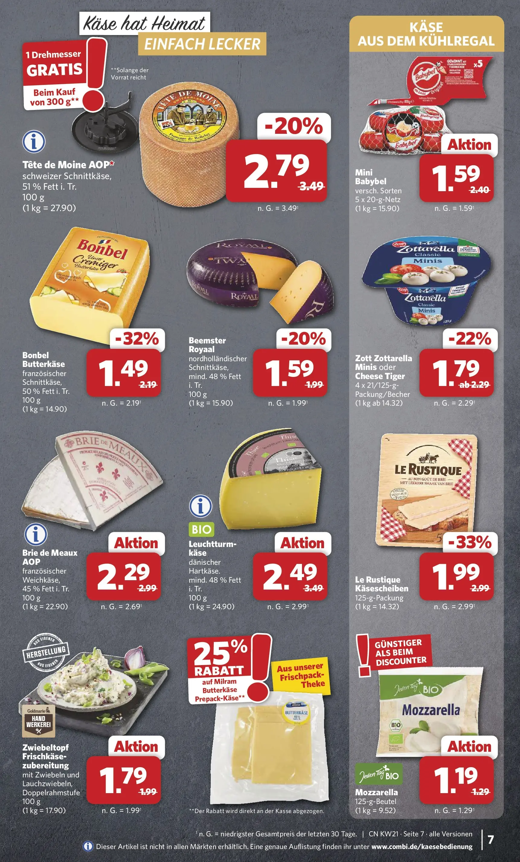 Combi - Unsere Combi Wochenangebote (ab 18.05.2026) zum Blättern | Seite: 9 | Produkte: Butter, Theke, Zwiebeln, Babybel