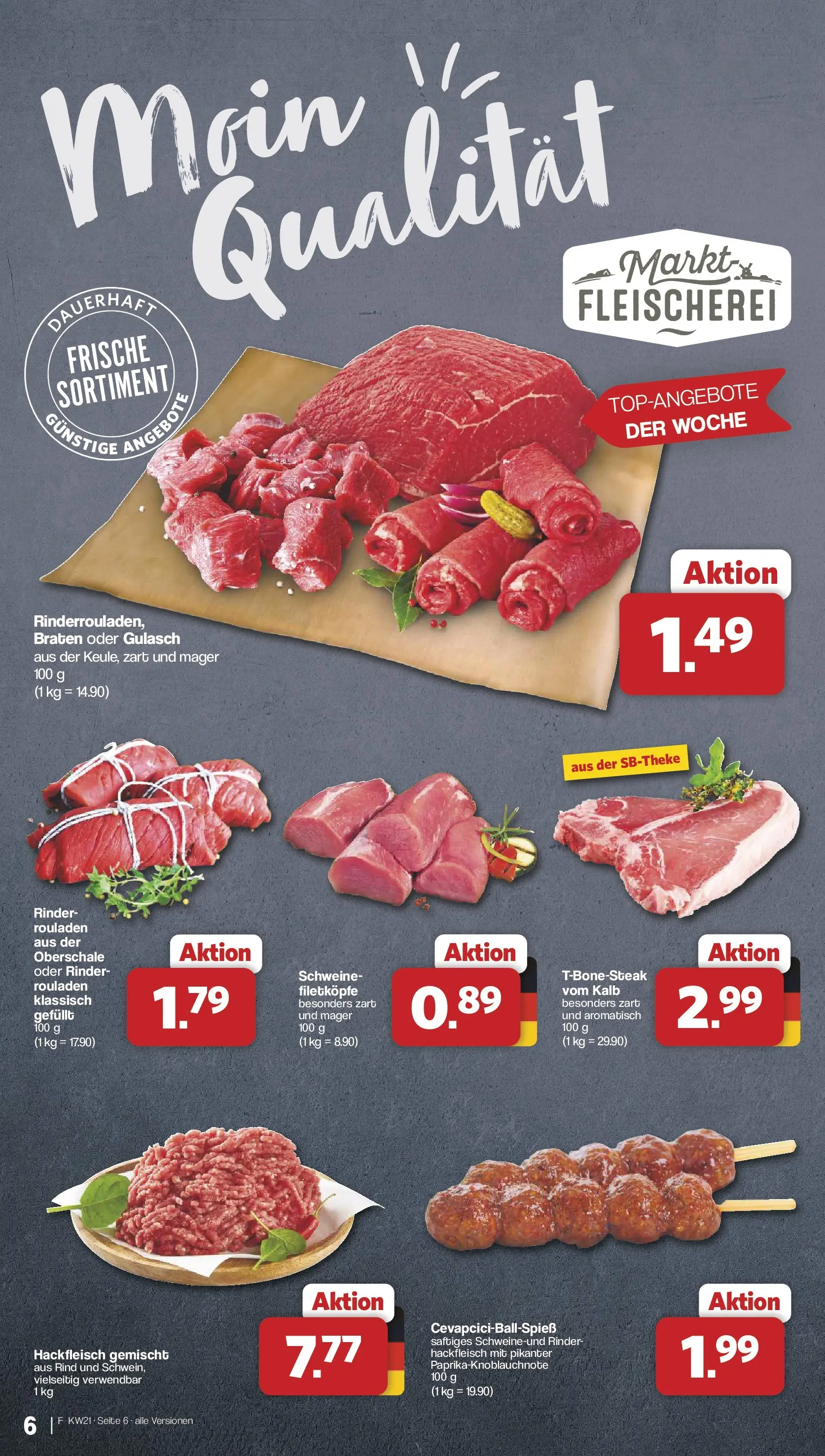 Famila Nordwest  Wochenangebote (ab 18.05.2026) zum Blättern | Seite: 6 | Produkte: Gulasch, Hackfleisch