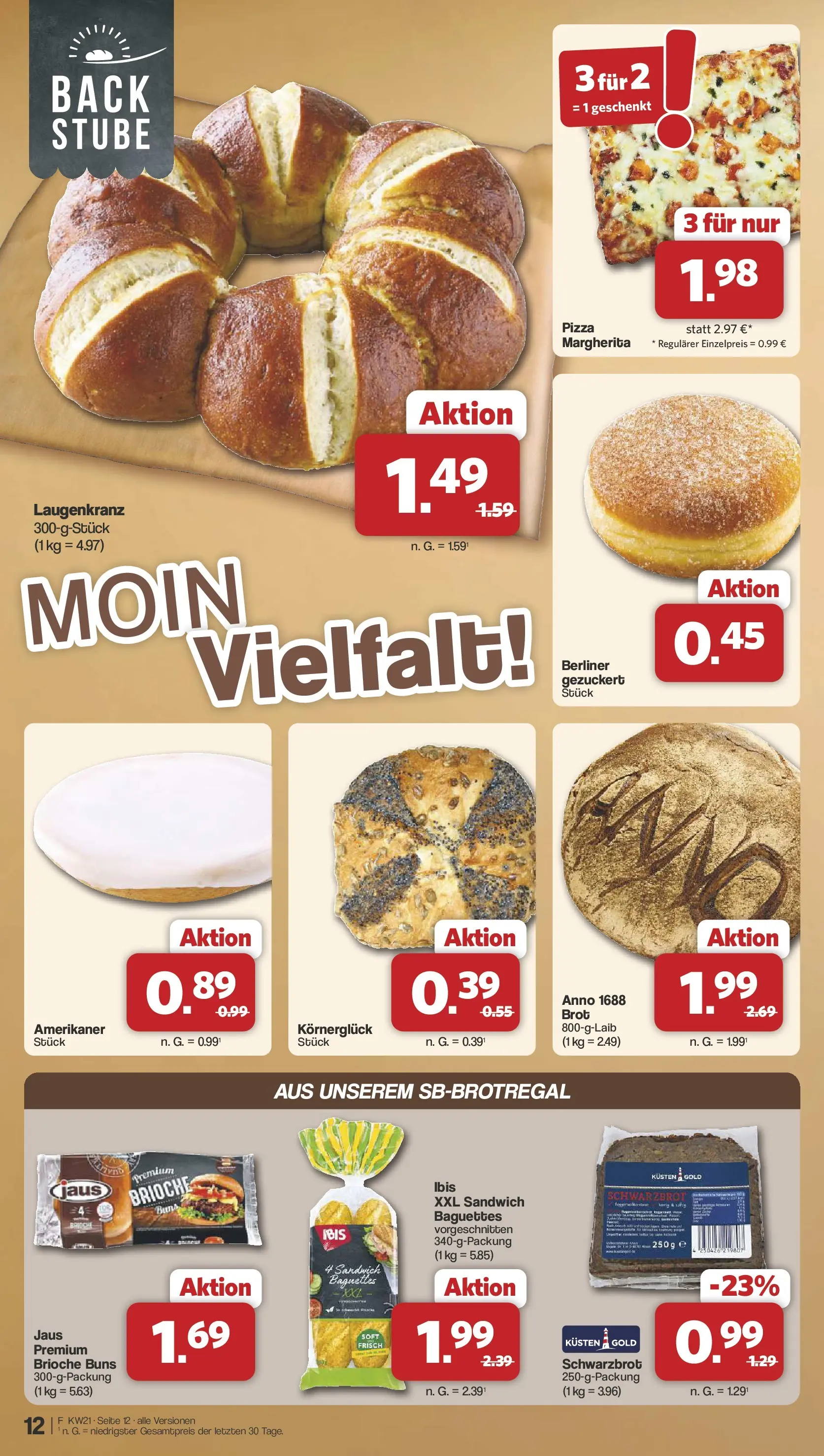 Famila Nordwest  Wochenangebote (ab 18.05.2026) zum Blättern | Seite: 12 | Produkte: Berliner, Brot, Pizza