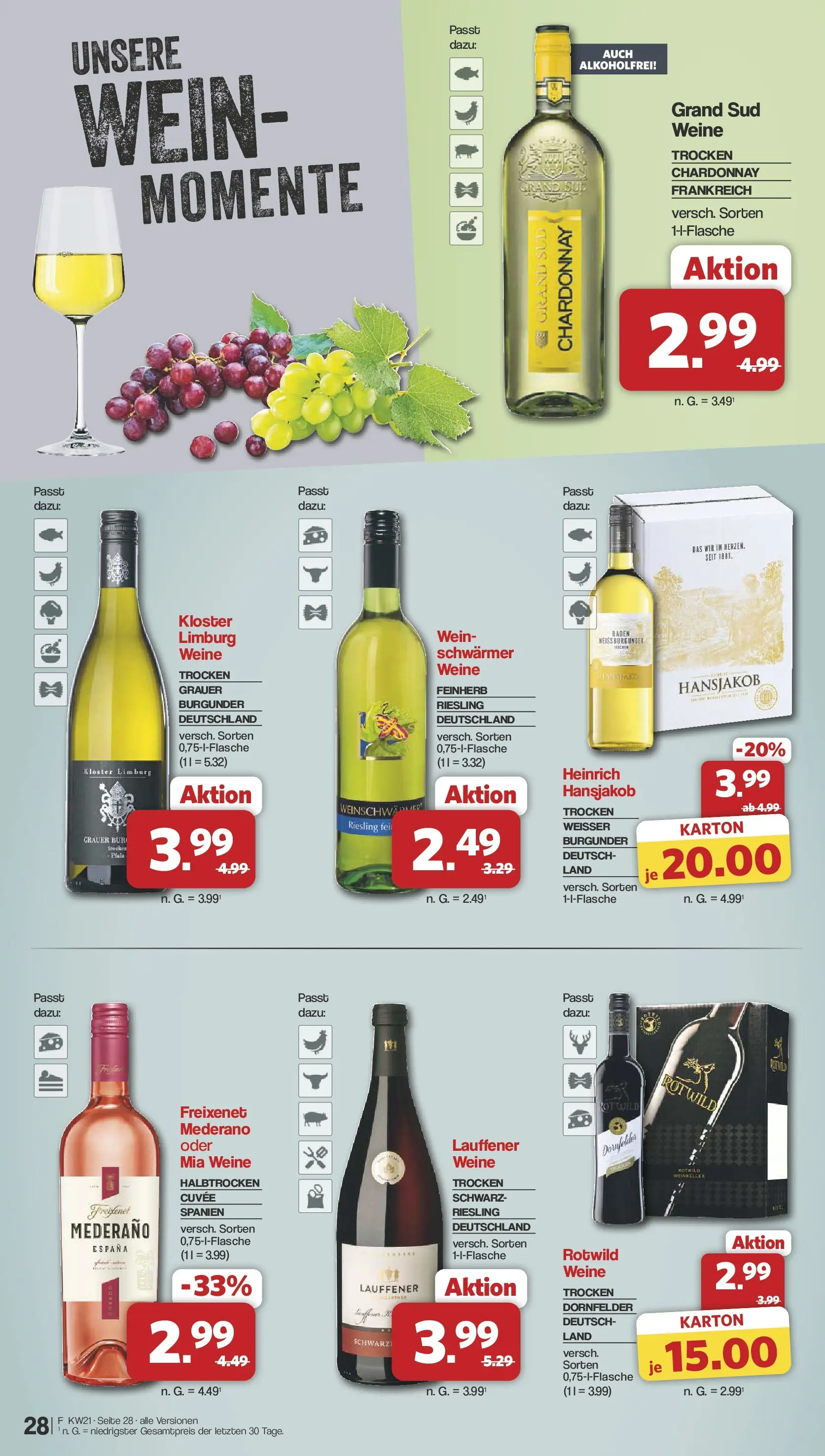 Famila Nordwest  Wochenangebote (ab 18.05.2026) zum Blättern | Seite: 28 | Produkte: Freixenet, Grand sud, Wein