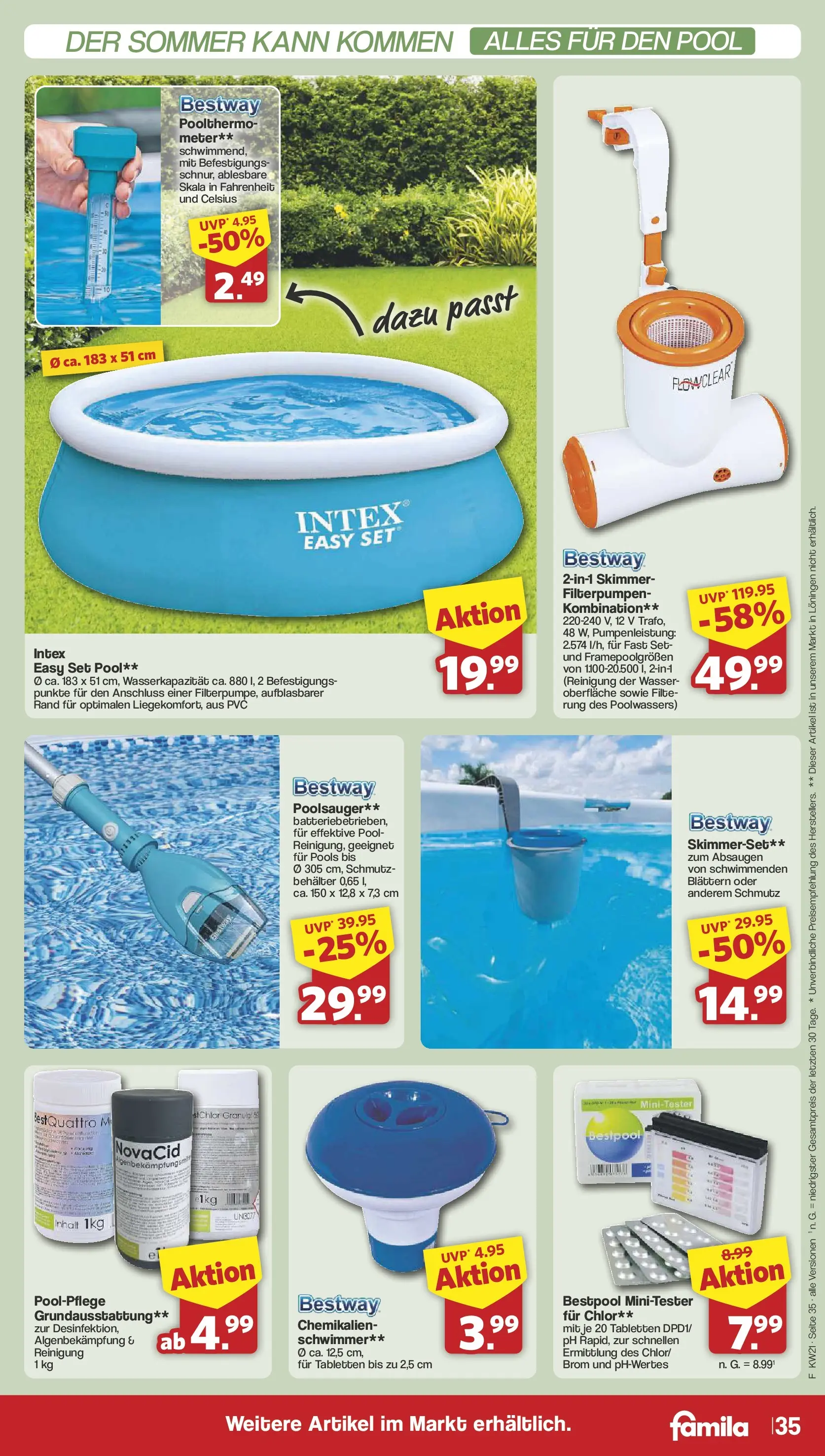 Famila Nordwest  Wochenangebote (ab 18.05.2026) zum Blättern | Seite: 35 | Produkte: Wasser