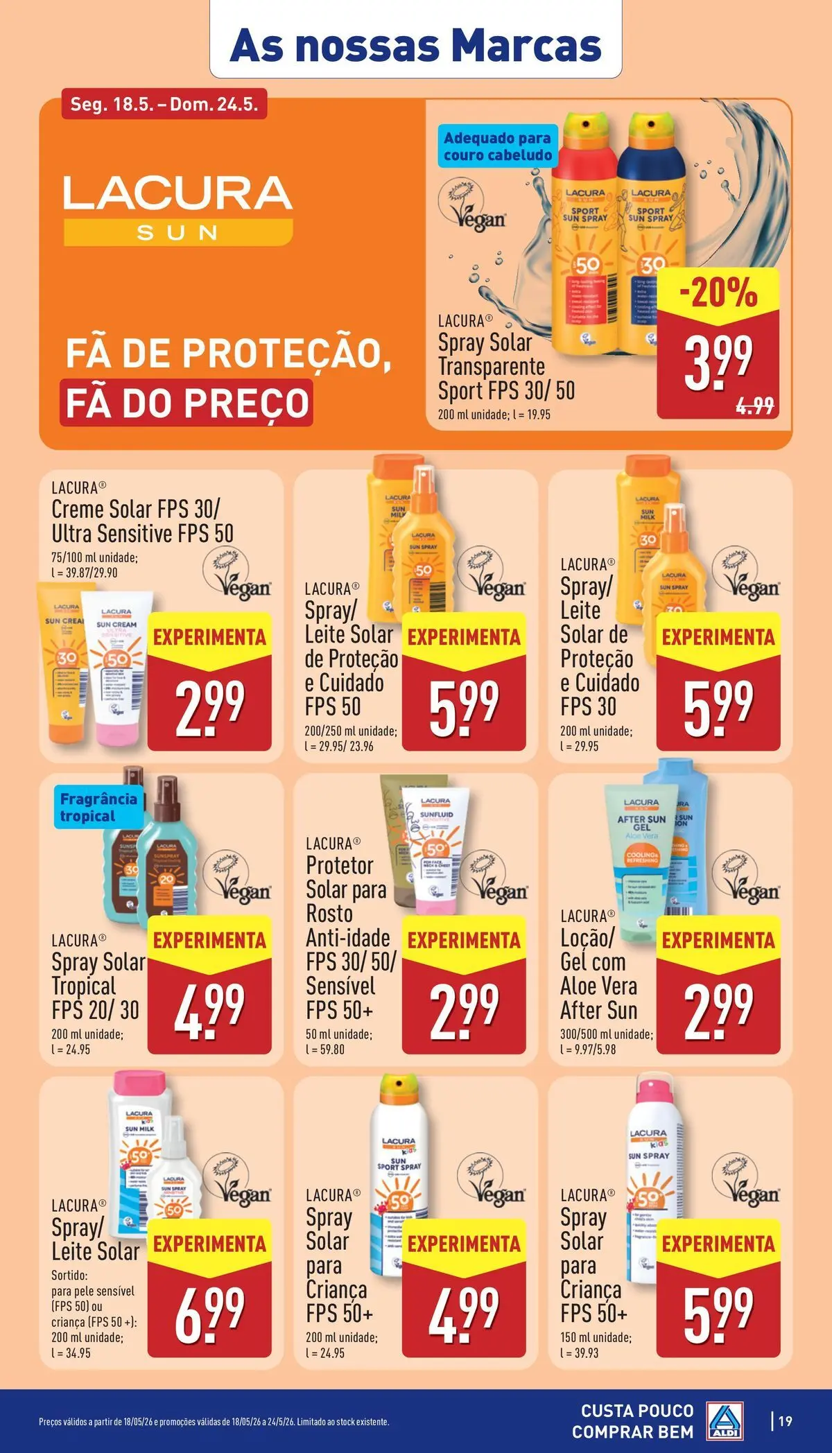 Aldi Folheto Caldas da Rainha	 » de 18/05/2026 - 24/05/2026 | Página: 19 | Produtos: Fragrância, Leite, Creme