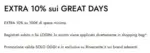 La Rinascente Extra 10% sui GREAT DAYS - al 25.05.2026