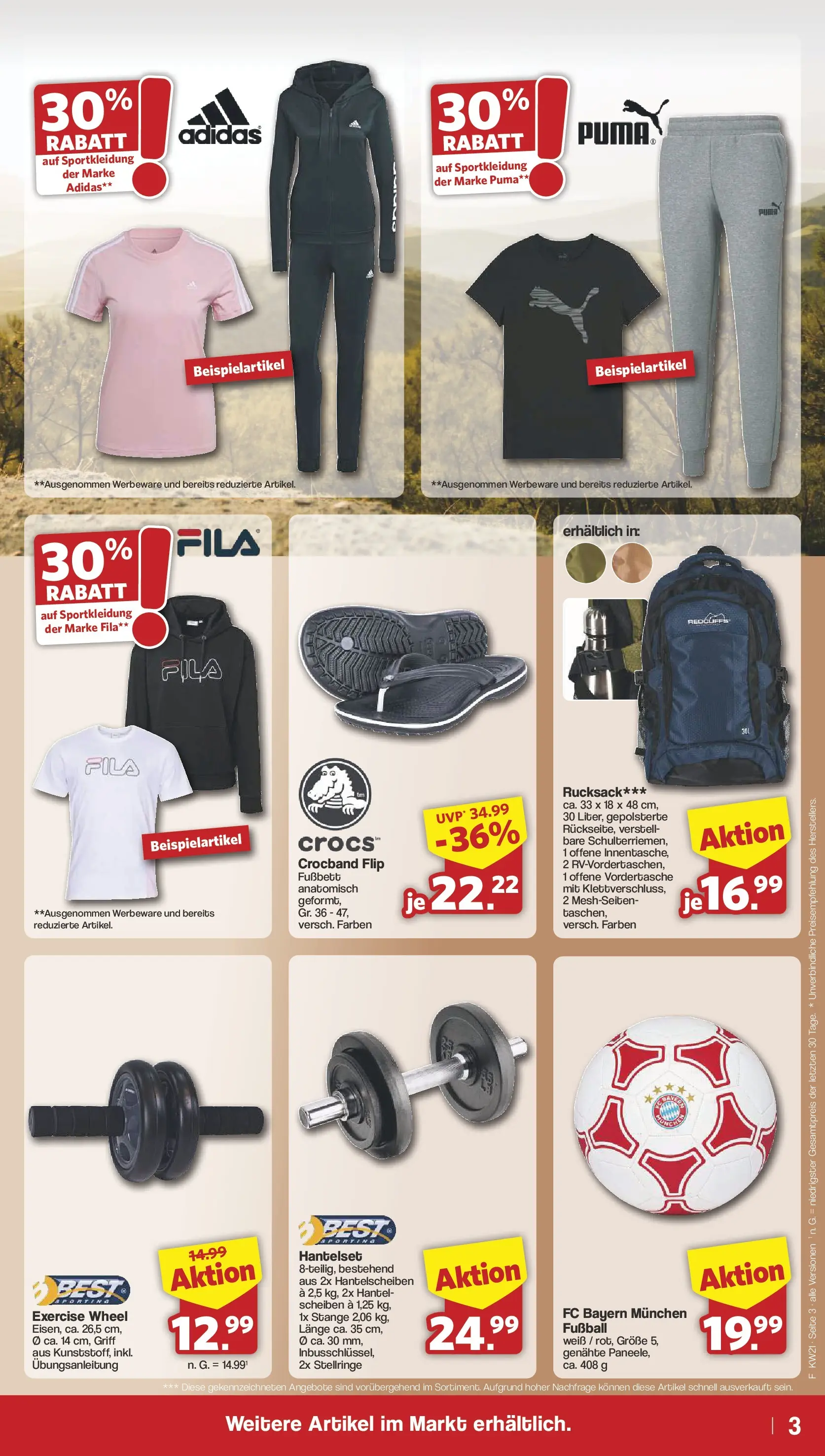 Famila Nordwest Einleger (ab 18.05.2026) zum Blättern | Seite: 3 | Produkte: Fußball, Rucksack