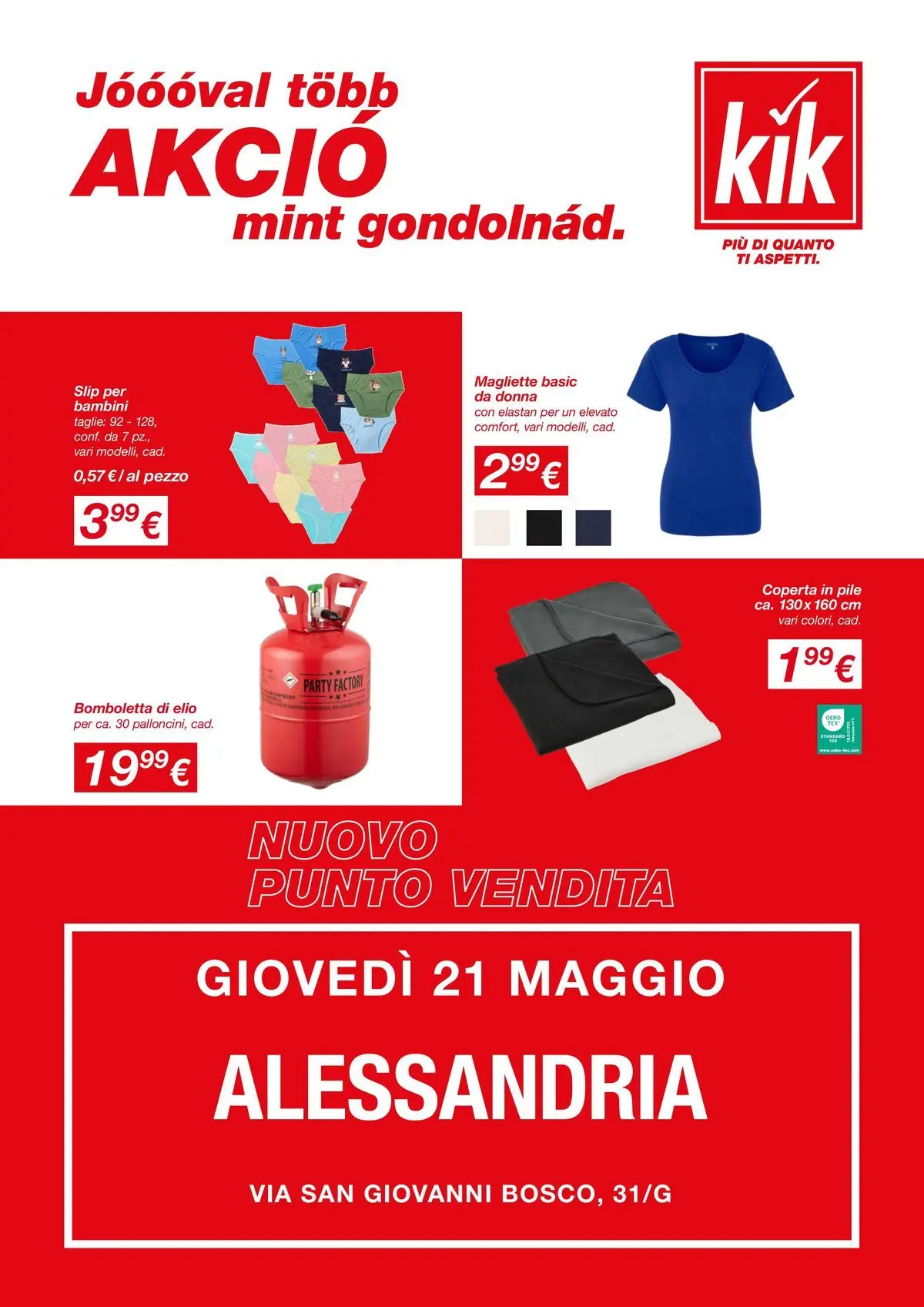 Nuovo KiK - KiK volantino fino al 20.05.2026 dal 17/05/2026 > offerte anteprima 🛍️ | Pagina: 1