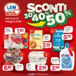 Lem Market Alimentari srl Sconti 30% - 40% - 50% - al 27.05.2026