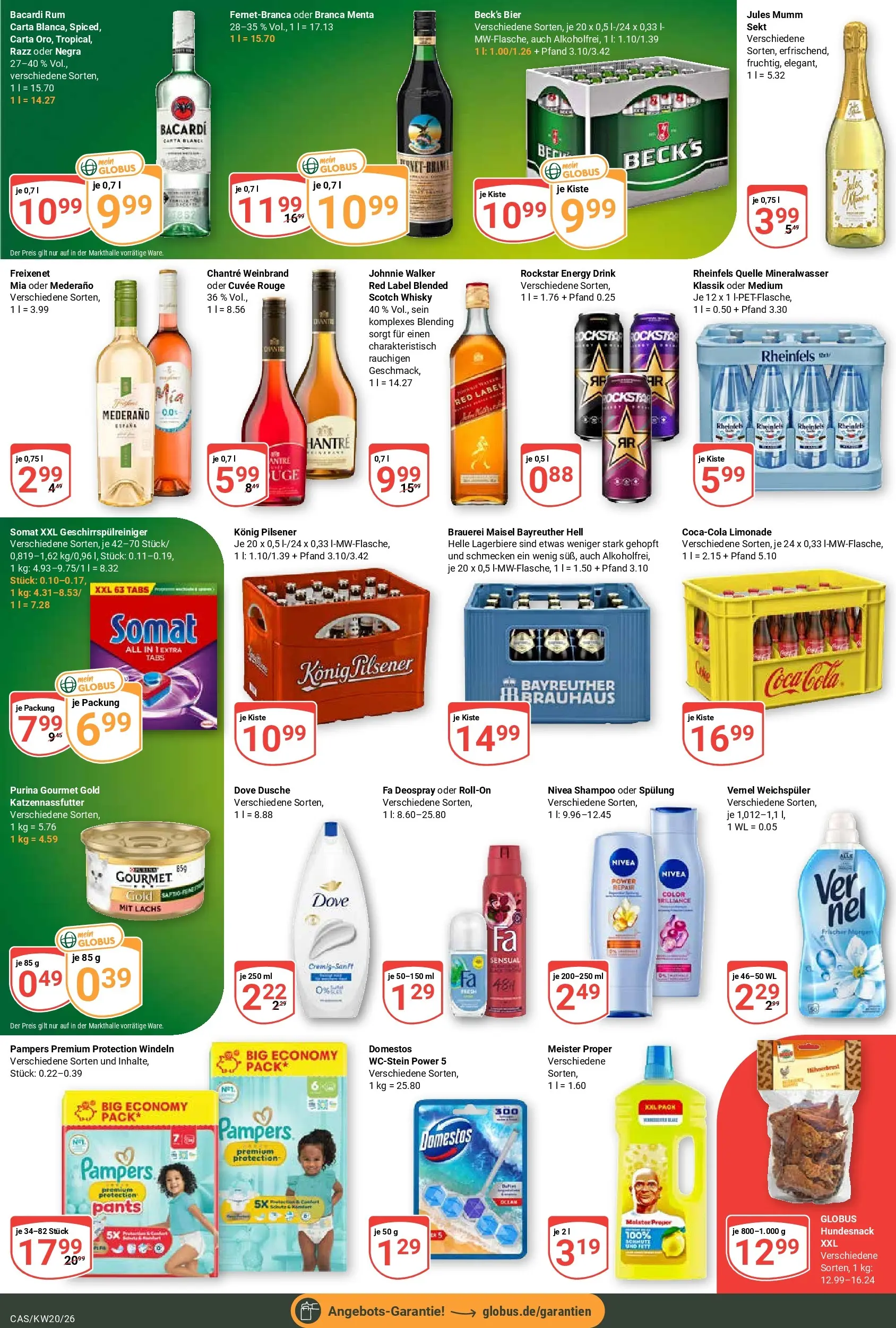 Globus Prospekt Castrop-Rauxel	 (ab 10.05.2026) » Angebote online | Seite: 3 | Produkte: Bacardi, Bier, Rockstar, Purina gourmet gold