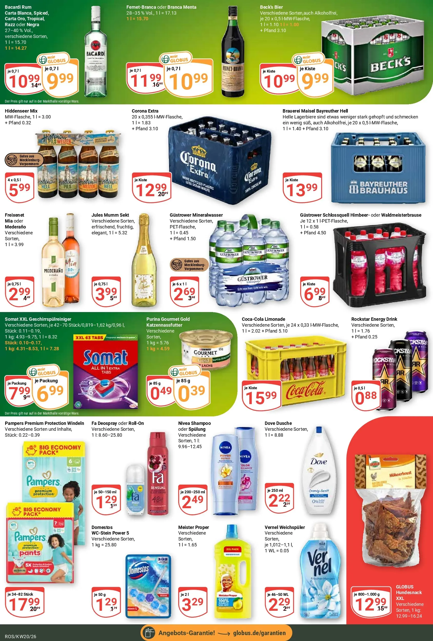 Globus Prospekt Lambrechtshagen	 (ab 10.05.2026) » Angebote online | Seite: 3 | Produkte: Rockstar energy, Dusche, Pampers, Lachs