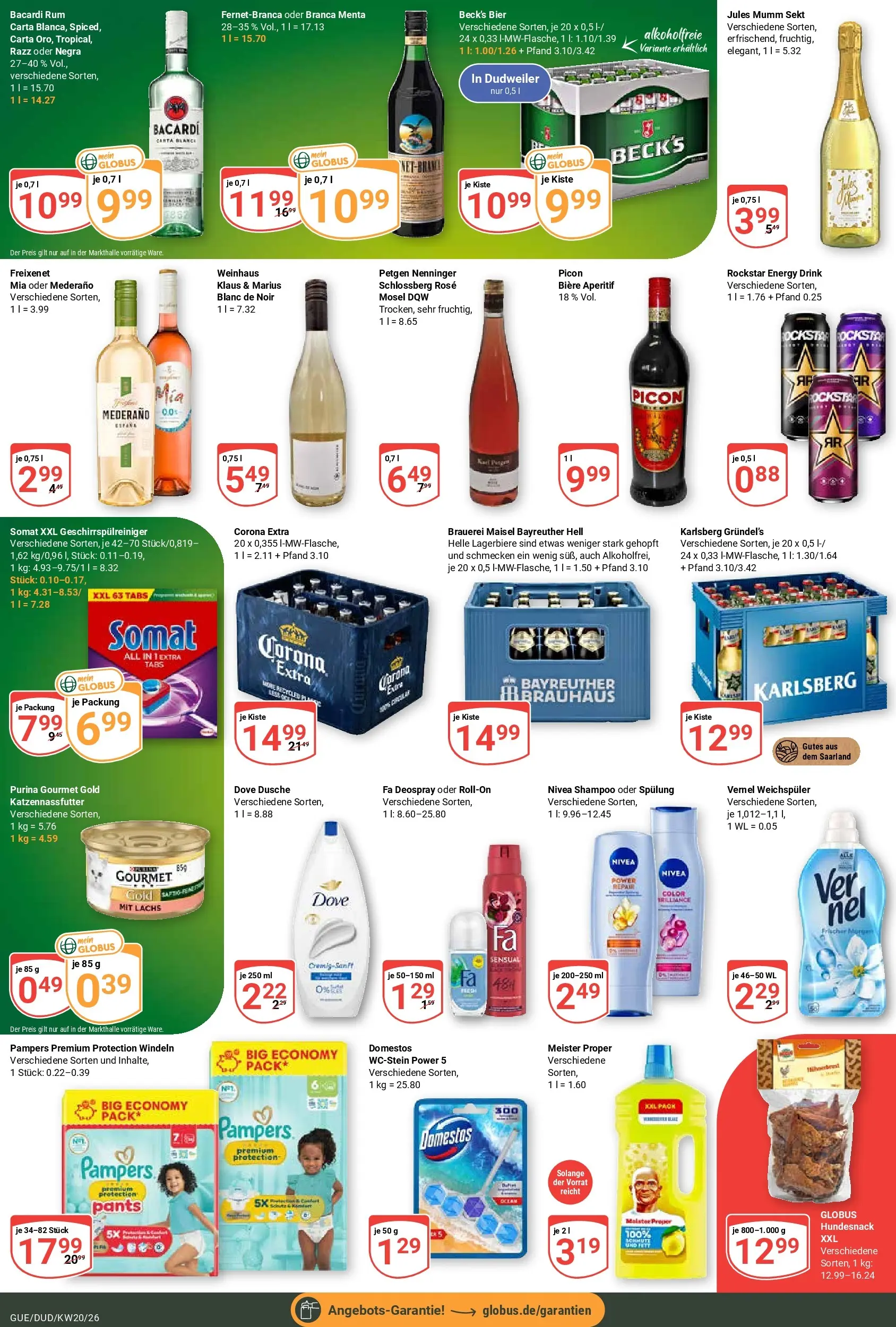 Globus Prospekt Saarbrücken-Güdingen	 (ab 10.05.2026) » Angebote online | Seite: 8 | Produkte: Freixenet, Pampers, Spülung, Purina gourmet gold