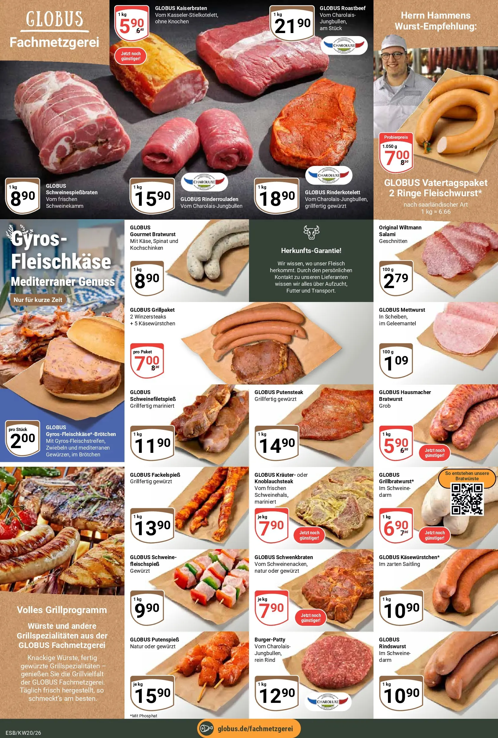 Globus Prospekt Eschborn	 (ab 10.05.2026) » Angebote online | Seite: 10 | Produkte: Rinderrouladen, Roastbeef, Salami, Fleisch
