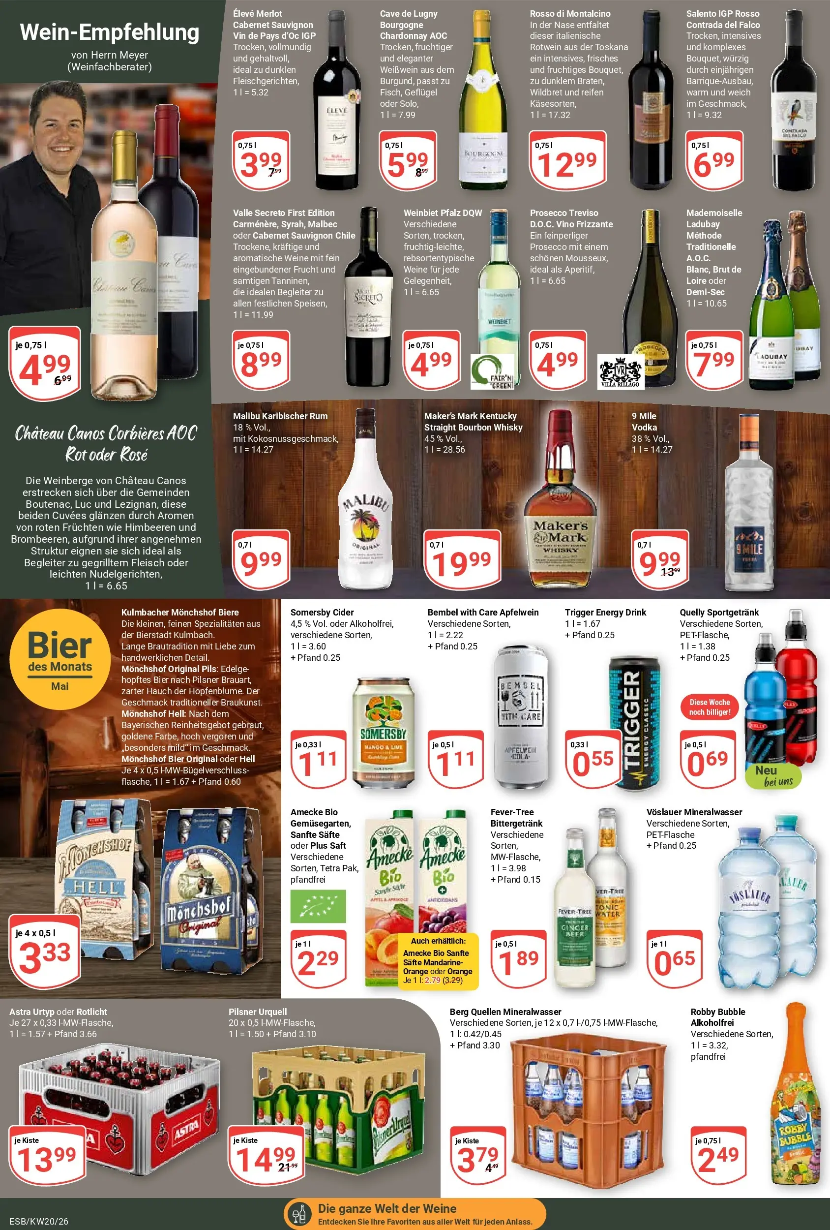 Globus Prospekt Eschborn	 (ab 10.05.2026) » Angebote online | Seite: 20 | Produkte: Bier, Mango, Saft, Bourbon