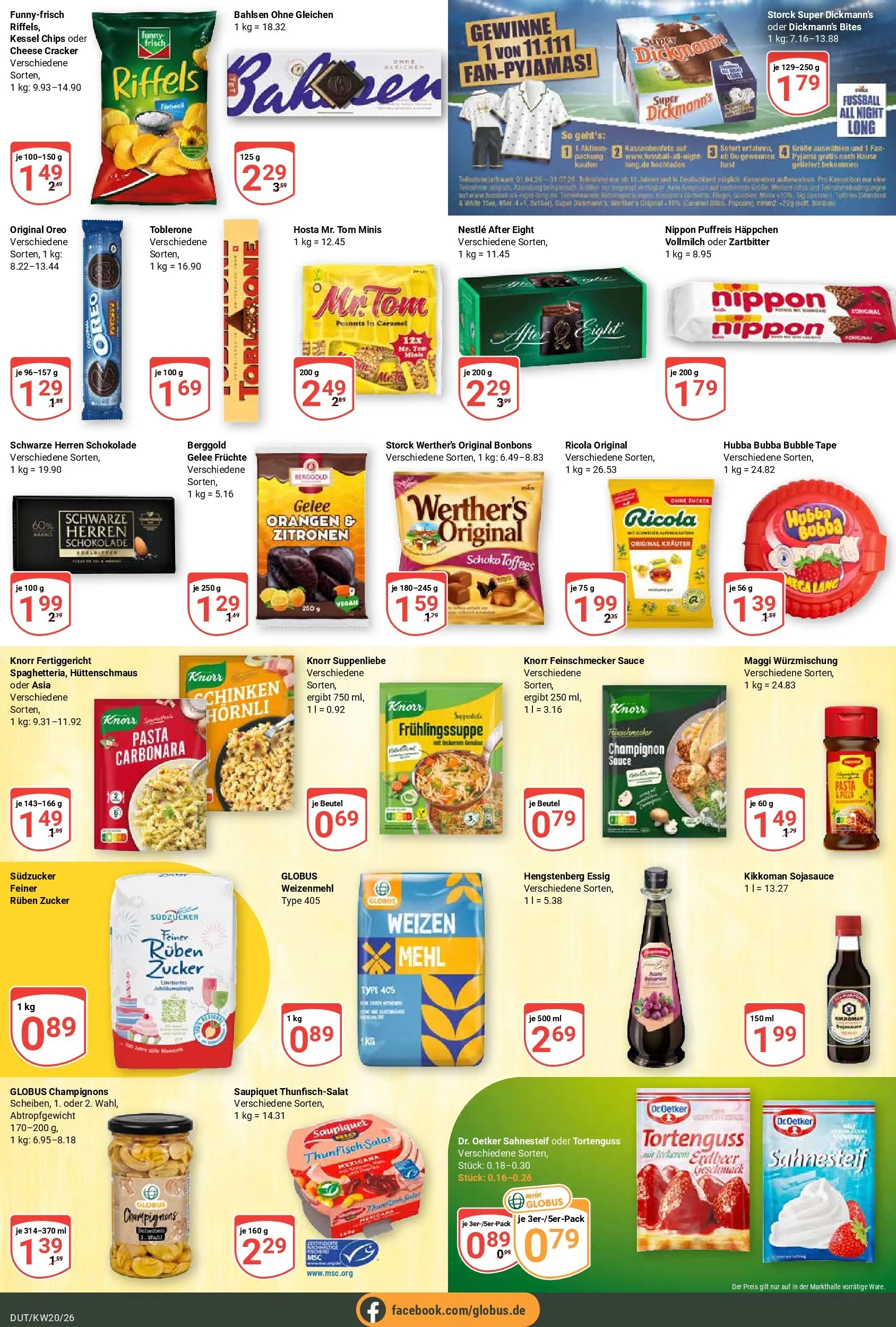 Globus Prospekt Wetzlar-Dutenhofen	 (ab 10.05.2026) » Angebote online | Seite: 18 | Produkte: Weizenmehl, Knorr, Champignons, Zitronen