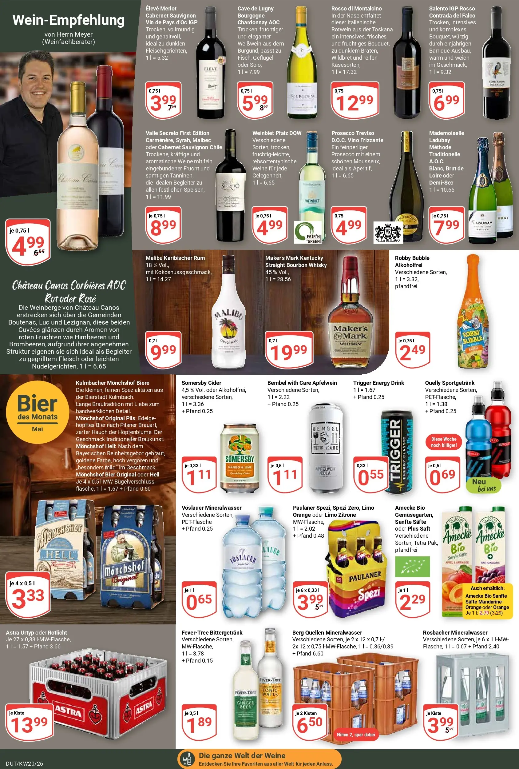 Globus Prospekt Wetzlar-Dutenhofen	 (ab 10.05.2026) » Angebote online | Seite: 20 | Produkte: Himbeeren, Mineralwasser, Saft, Paulaner