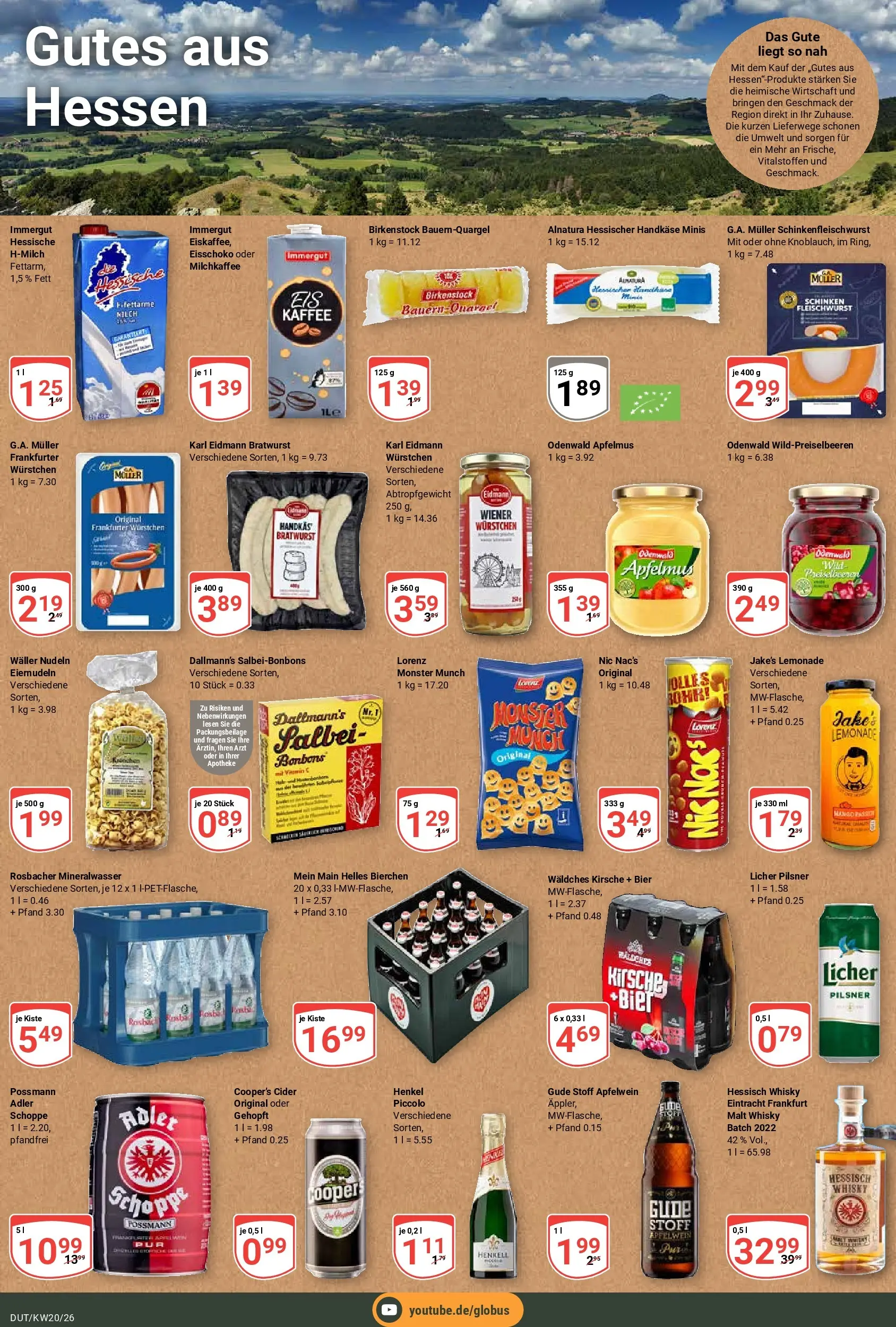 Globus Prospekt Wetzlar-Dutenhofen	 (ab 10.05.2026) » Angebote online | Seite: 21 | Produkte: Whisky, Bier, Monster, Schinken