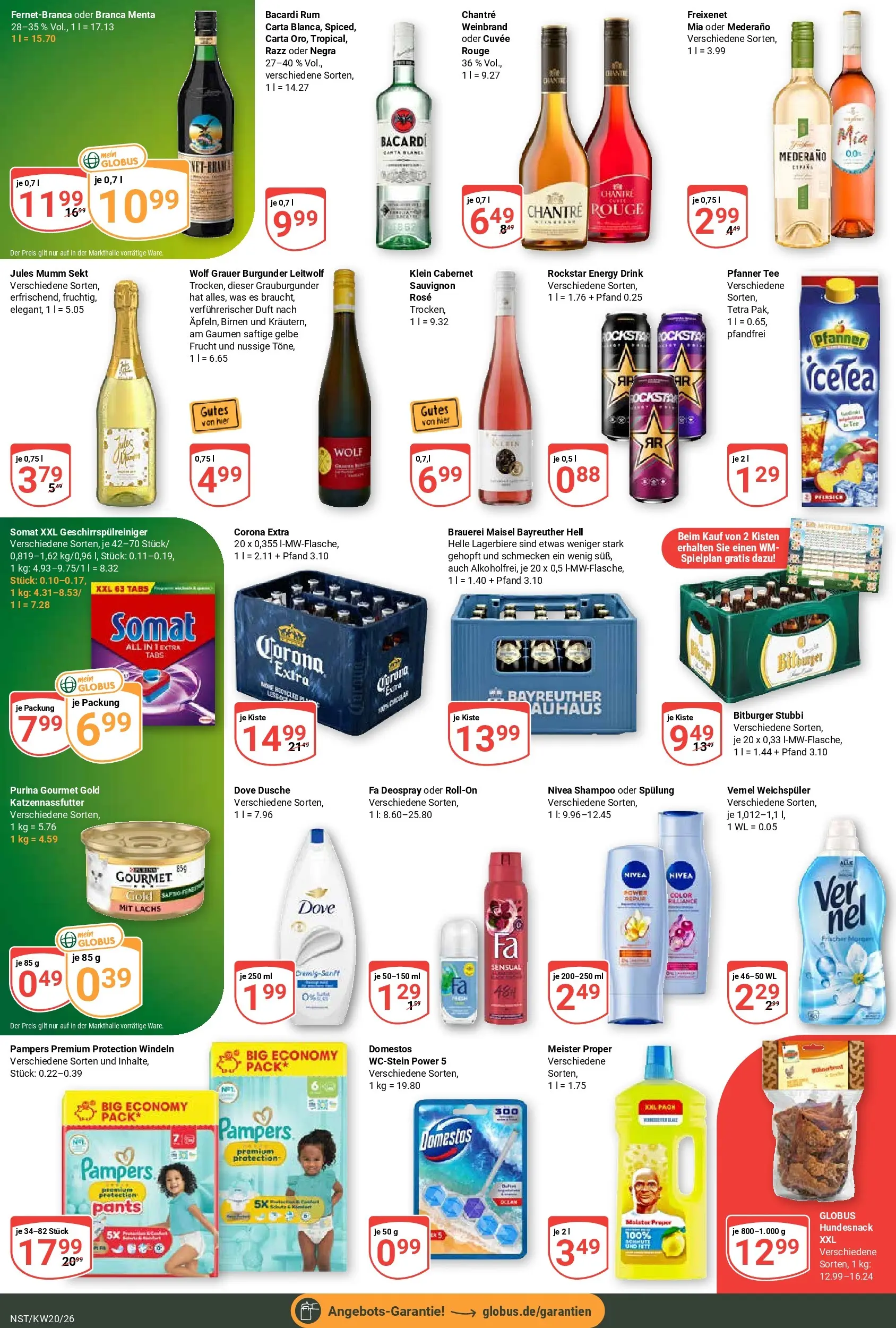 Globus Prospekt Neustadt	 (ab 10.05.2026) » Angebote online | Seite: 3 | Produkte: Bayreuther hell, Mumm sekt, Shampoo, Chantré