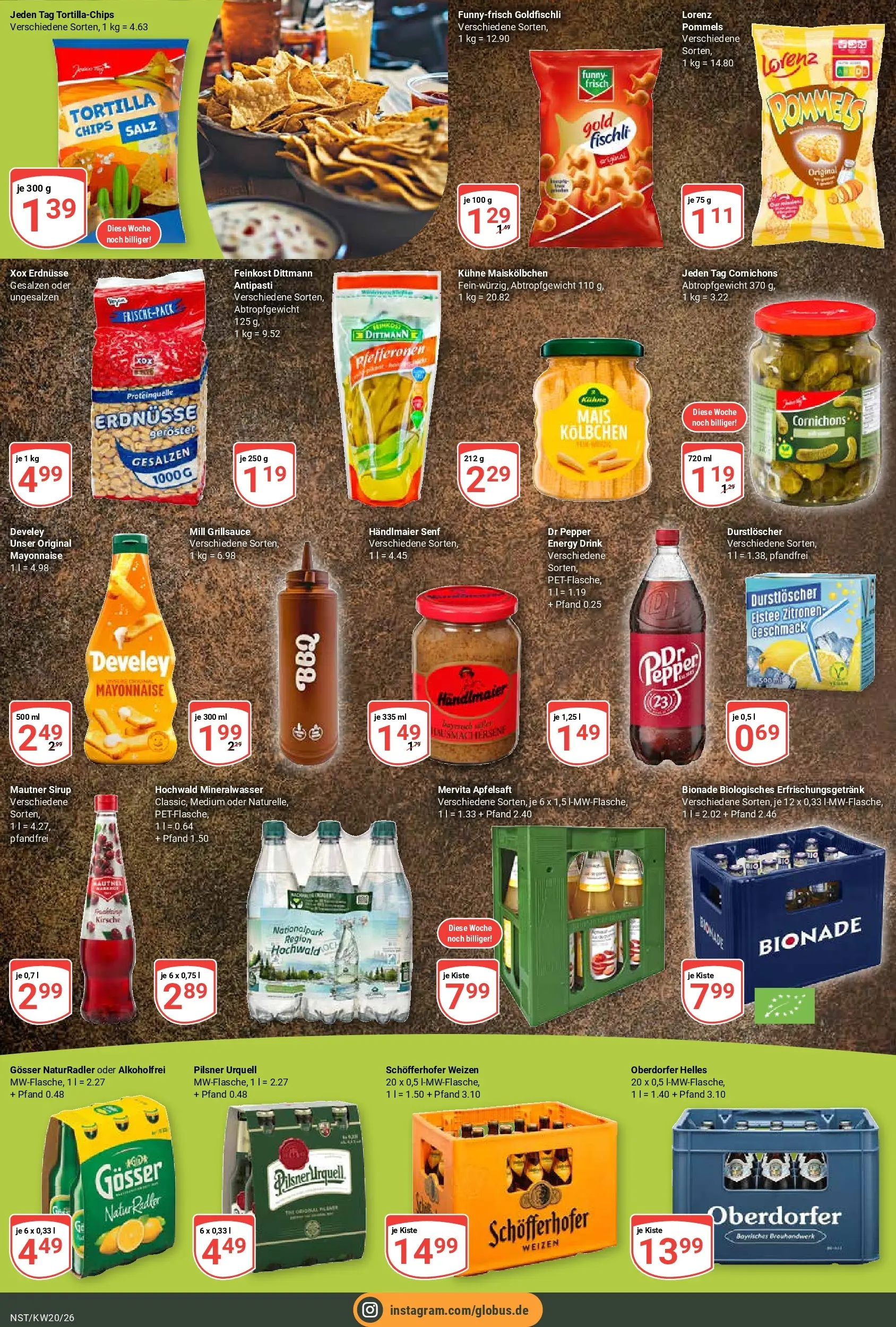 Globus Prospekt Neustadt	 (ab 10.05.2026) » Angebote online | Seite: 6 | Produkte: Energy, Funny frisch, Sirup, Chips