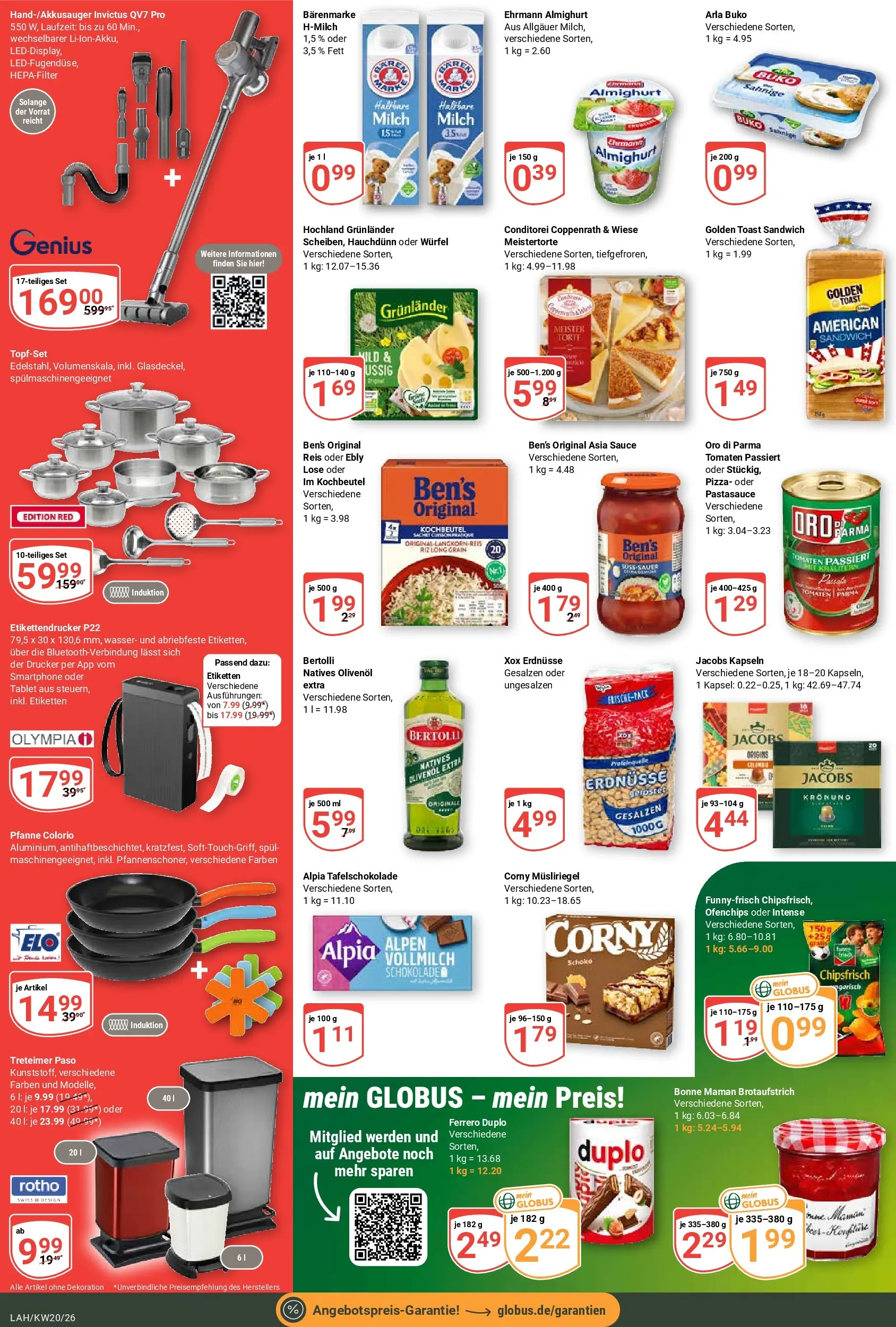 Globus Prospekt Lahnstein	 (ab 10.05.2026) » Angebote online | Seite: 6 | Produkte: Ferrero duplo, Tomaten, Pizza, Reis