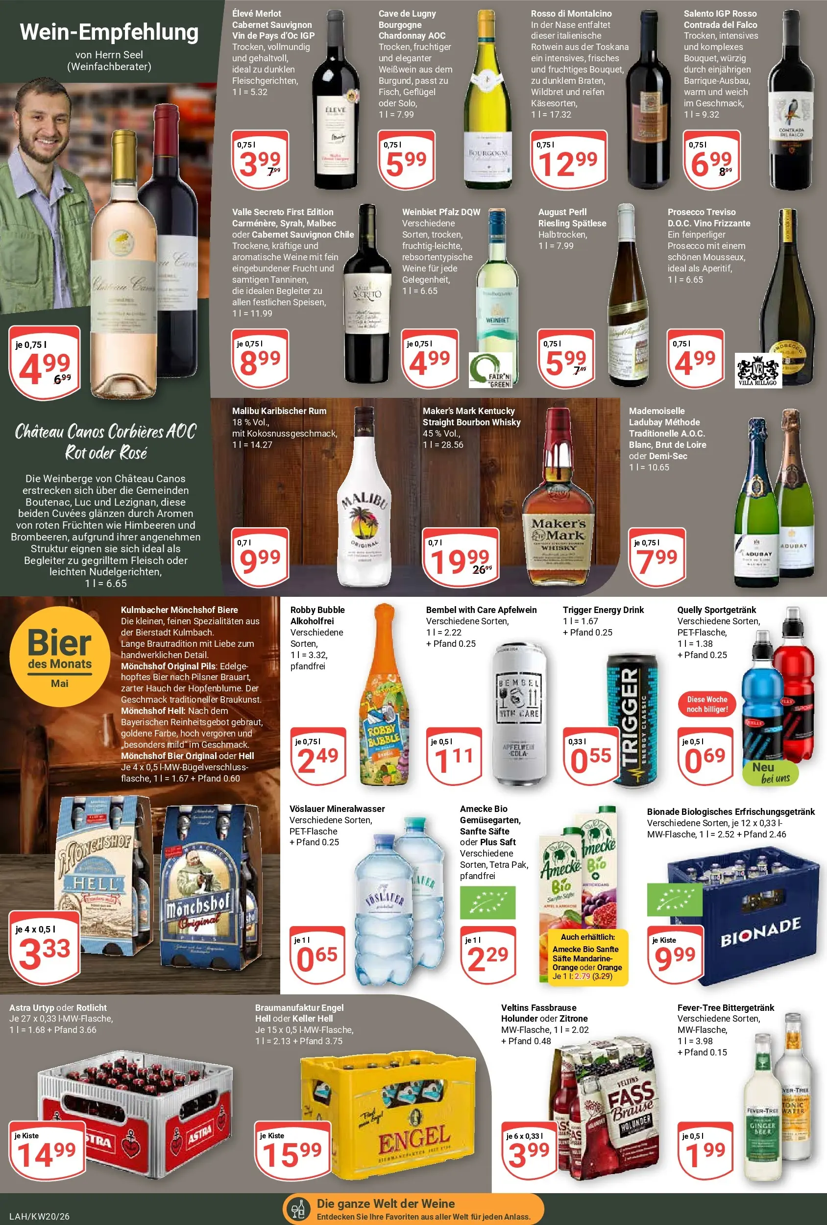 Globus Prospekt Lahnstein	 (ab 10.05.2026) » Angebote online | Seite: 20 | Produkte: Bier, Weißwein, Astra, Veltins