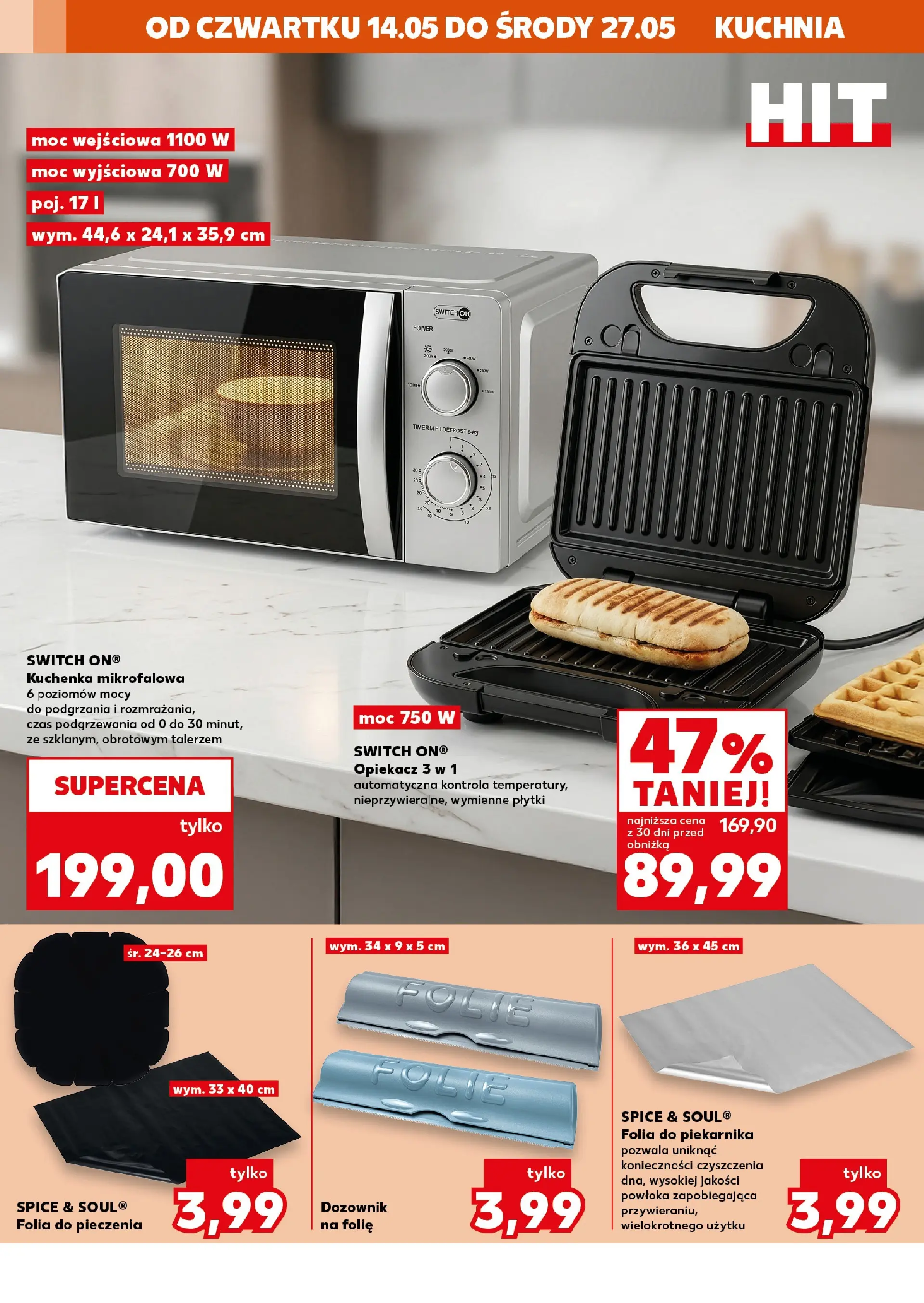 Kaufland gazetka - Złap Okazje od 14.05.2026 - od jutra PDF | Strona: 6 | Produkty: Kuchenka mikrofalowa, Kuchenka, Opiekacz