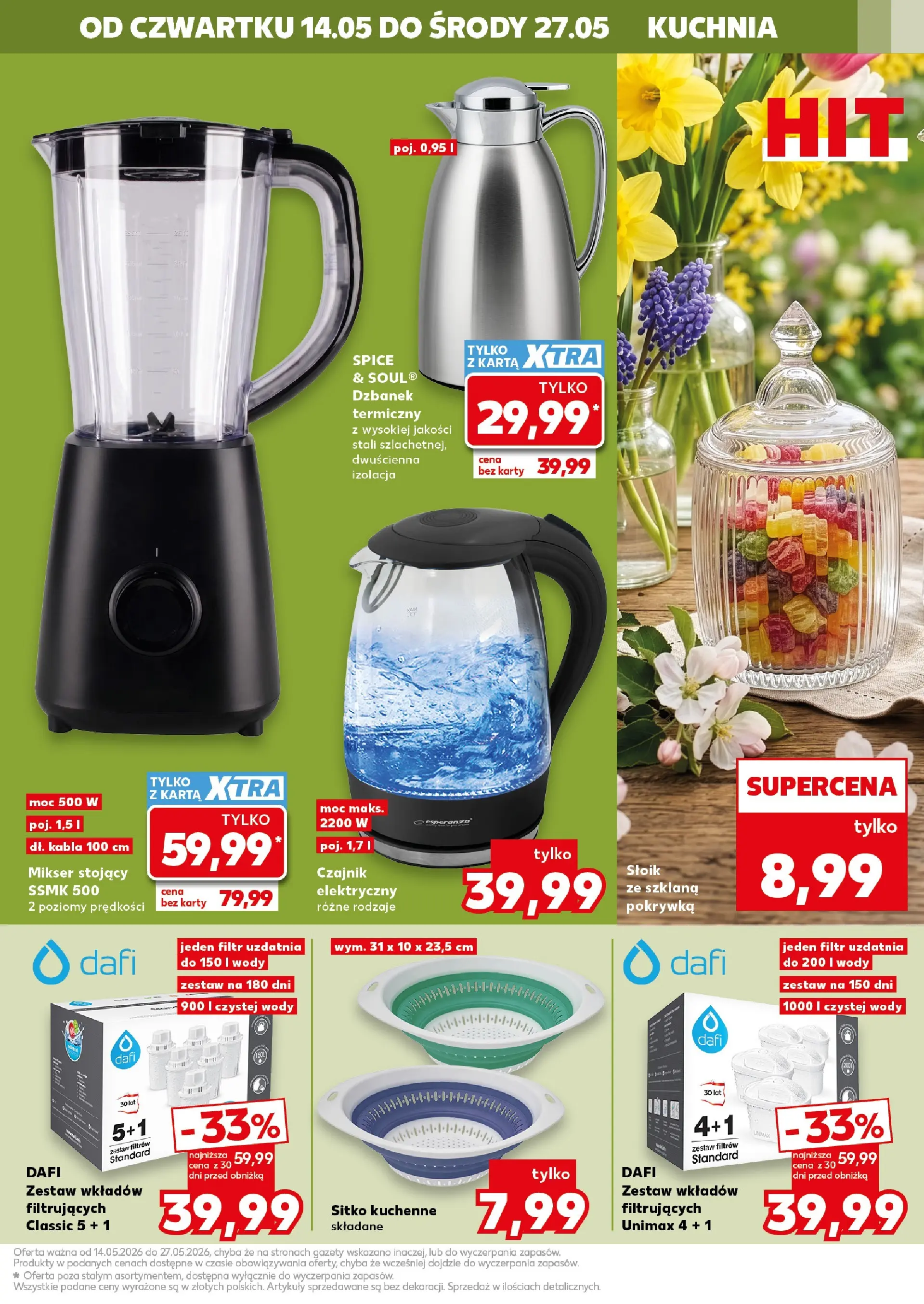 Kaufland gazetka - Złap Okazje od 14.05.2026 - od jutra PDF | Strona: 9 | Produkty: Karta, Dzbanek, Czajnik, Mikser