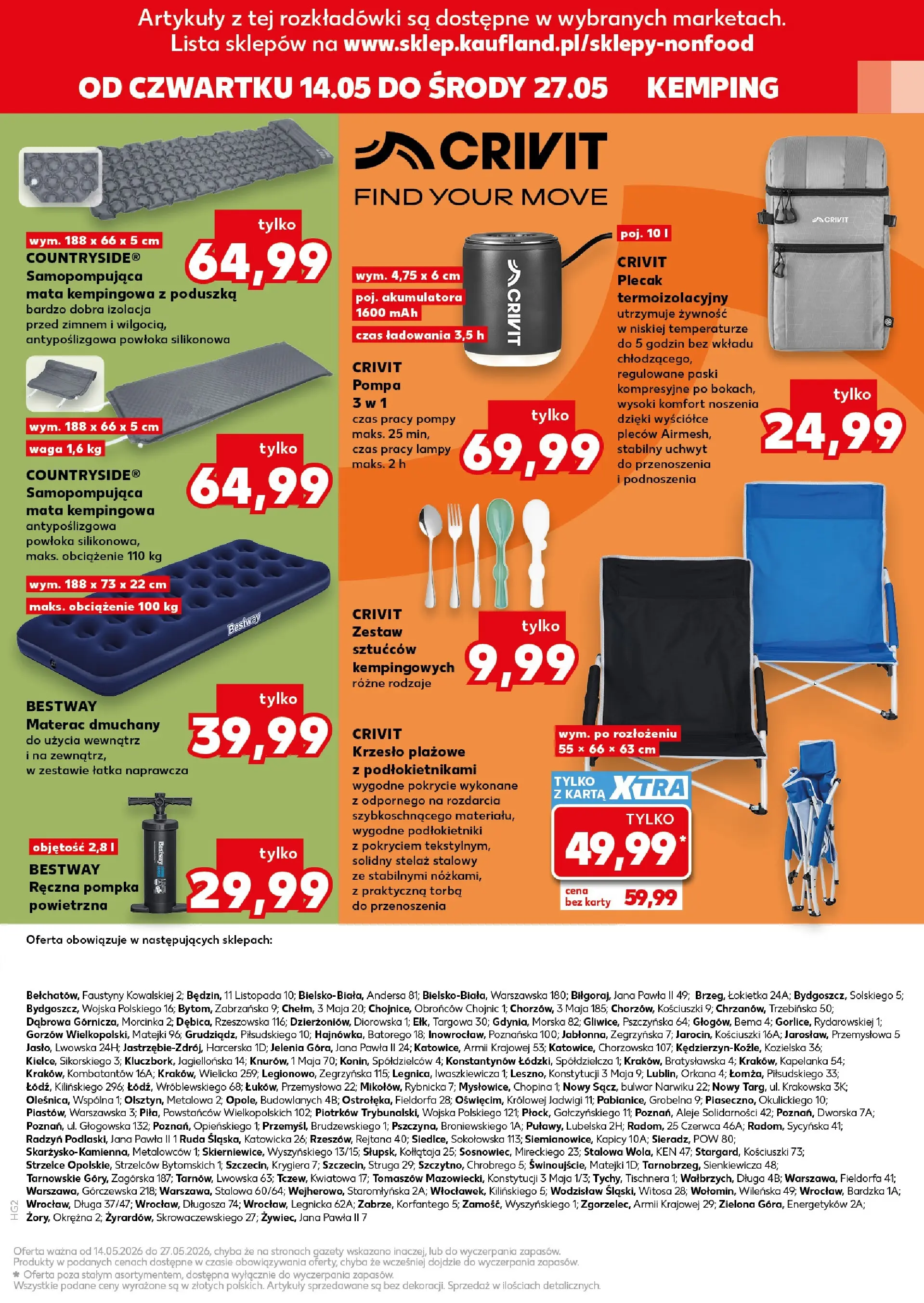 Kaufland gazetka - Złap Okazje od 14.05.2026 - od jutra PDF | Strona: 17 | Produkty: Karta, Plecak, Torba, Materac