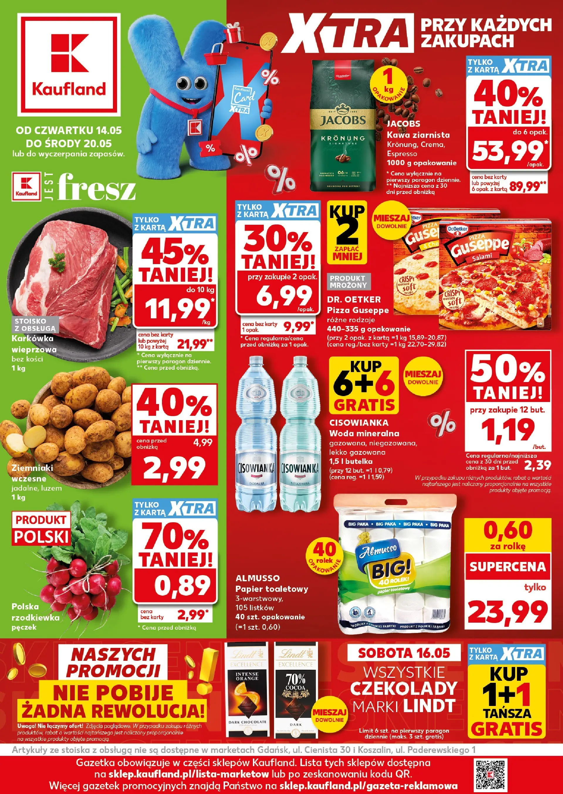 Kaufland - Kaufland Gazetka Tygodnia ważna do 20.05 (13.05.2026) - od jutra | Strona: 1 | Produkty: Karkówka, Salami, Ziemniaki, Woda Kaufland - Kaufland Gazetka Tygodnia ważna do 20.05 od 13.05.2026 - od jutra PDF | Strona: 1 | Produkty: Karkówka, Salami, Ziemniaki, Woda
