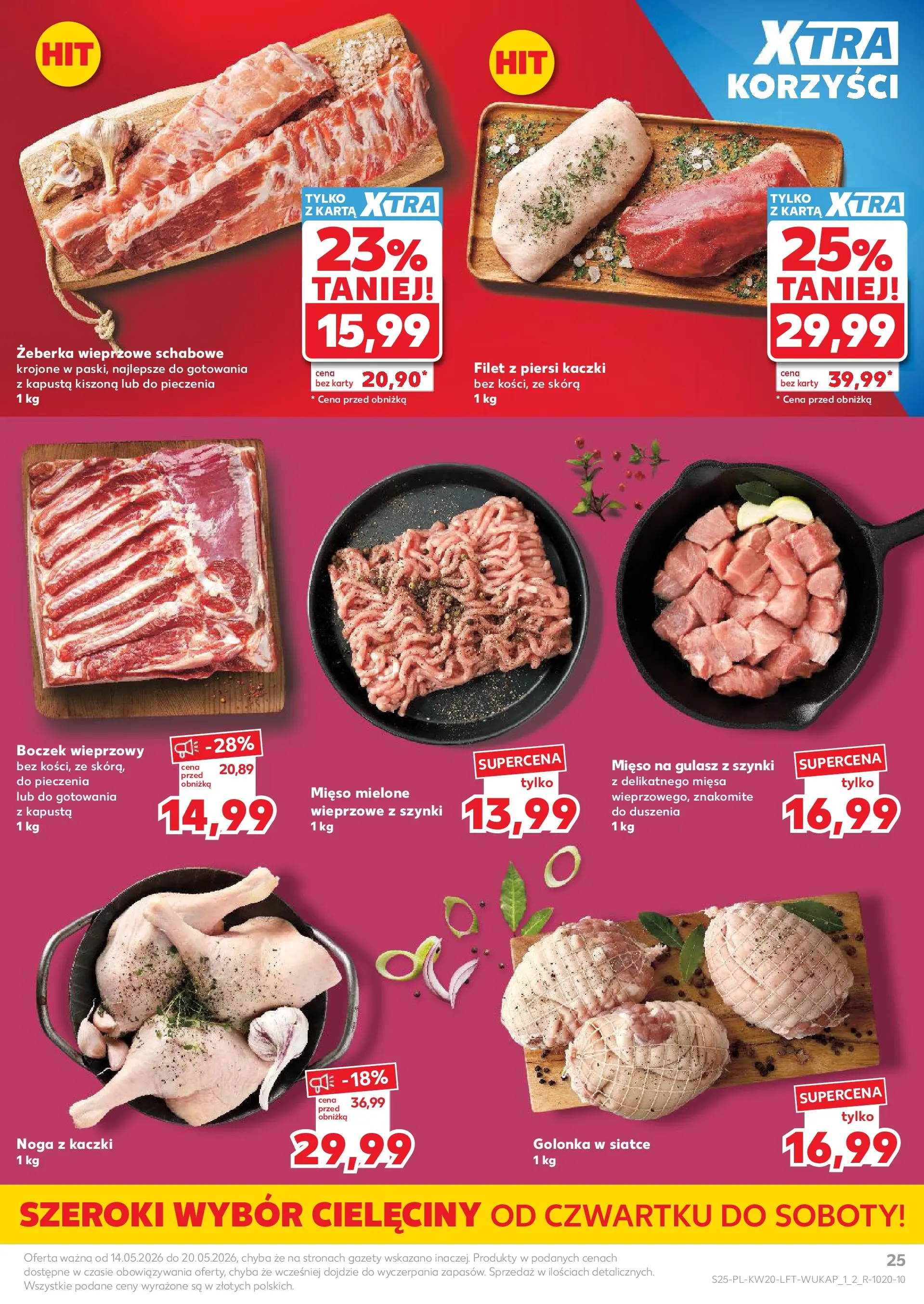 Kaufland - Kaufland Gazetka Tygodnia ważna do 20.05 (13.05.2026) - od jutra | Strona: 25 | Produkty: Mięso, Mięso mielone, Boczek, Gulasz Kaufland - Kaufland Gazetka Tygodnia ważna do 20.05 od 13.05.2026 - od jutra PDF | Strona: 25 | Produkty: Mięso, Mięso mielone, Boczek, Gulasz