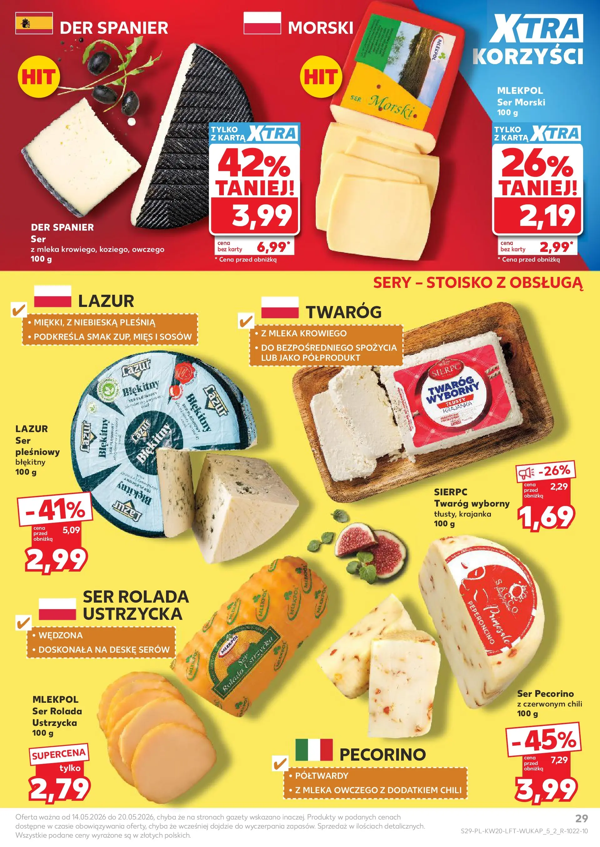 Kaufland - Kaufland Gazetka Tygodnia ważna do 20.05 (13.05.2026) - od jutra | Strona: 29 | Produkty: Karta, Rolada, Mleka, Twaróg Kaufland - Kaufland Gazetka Tygodnia ważna do 20.05 od 13.05.2026 - od jutra PDF | Strona: 29 | Produkty: Karta, Rolada, Mleka, Twaróg