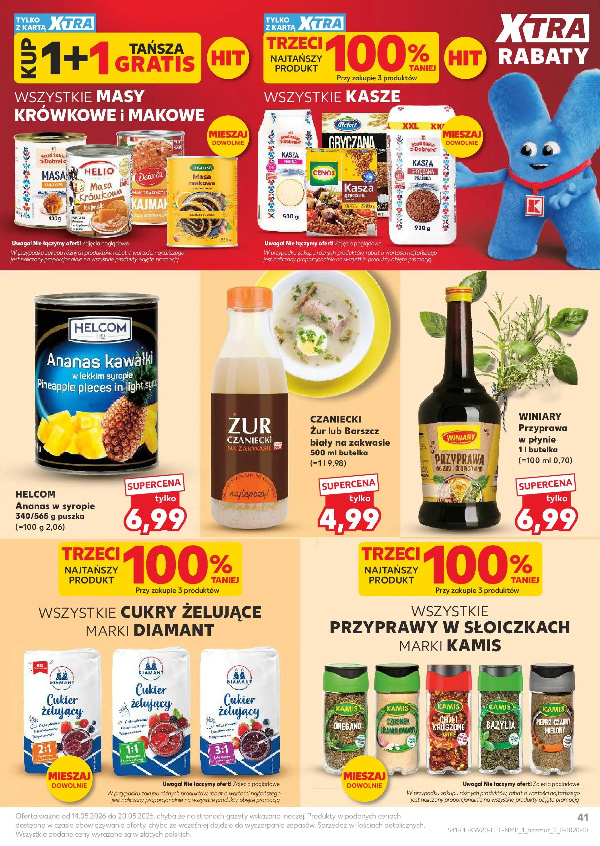 Kaufland - Kaufland Gazetka Tygodnia ważna do 20.05 (13.05.2026) - od jutra | Strona: 41 | Produkty: Kajmak, Cukier żelujący, Cukier, Pieprz Kaufland - Kaufland Gazetka Tygodnia ważna do 20.05 od 13.05.2026 - od jutra PDF | Strona: 41 | Produkty: Kajmak, Cukier żelujący, Cukier, Pieprz
