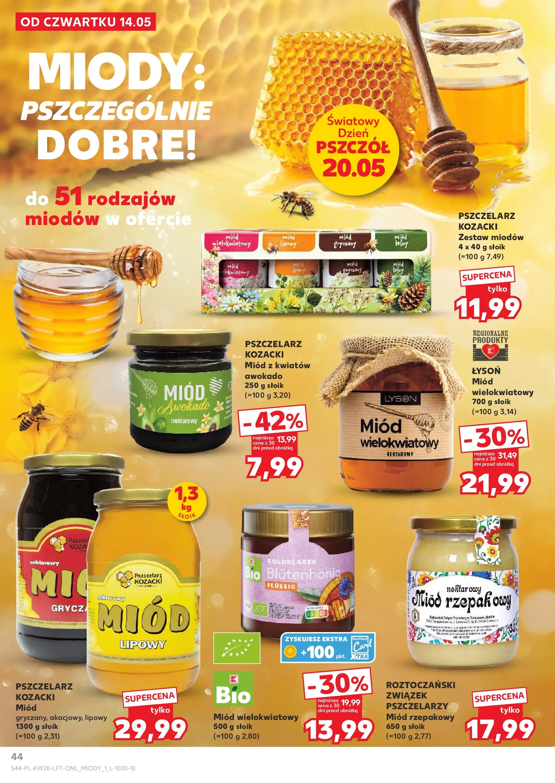 Kaufland - Kaufland Gazetka Tygodnia ważna do 20.05 (13.05.2026) - od jutra | Strona: 44 | Produkty: Miód, Awokado Kaufland - Kaufland Gazetka Tygodnia ważna do 20.05 od 13.05.2026 - od jutra PDF | Strona: 44 | Produkty: Miód, Awokado
