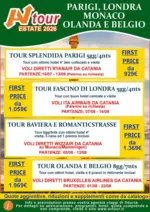 Av Tour PARIGI, LONDRA MONACO OLANDA E BELGIO - al 22.09.2026