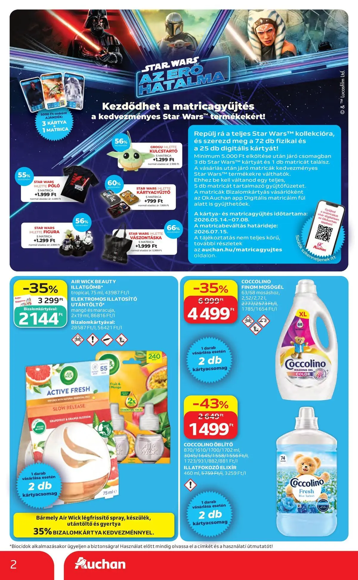Akciós újság új Auchan - 2026.05.14. -tól/töl ⏳ | Oldal: 2 Auchan akciós újság Székesfehérvár - 2026.05.14. -tól/töl > akció, lapozható szórólap 🛍️ | Oldal: 2