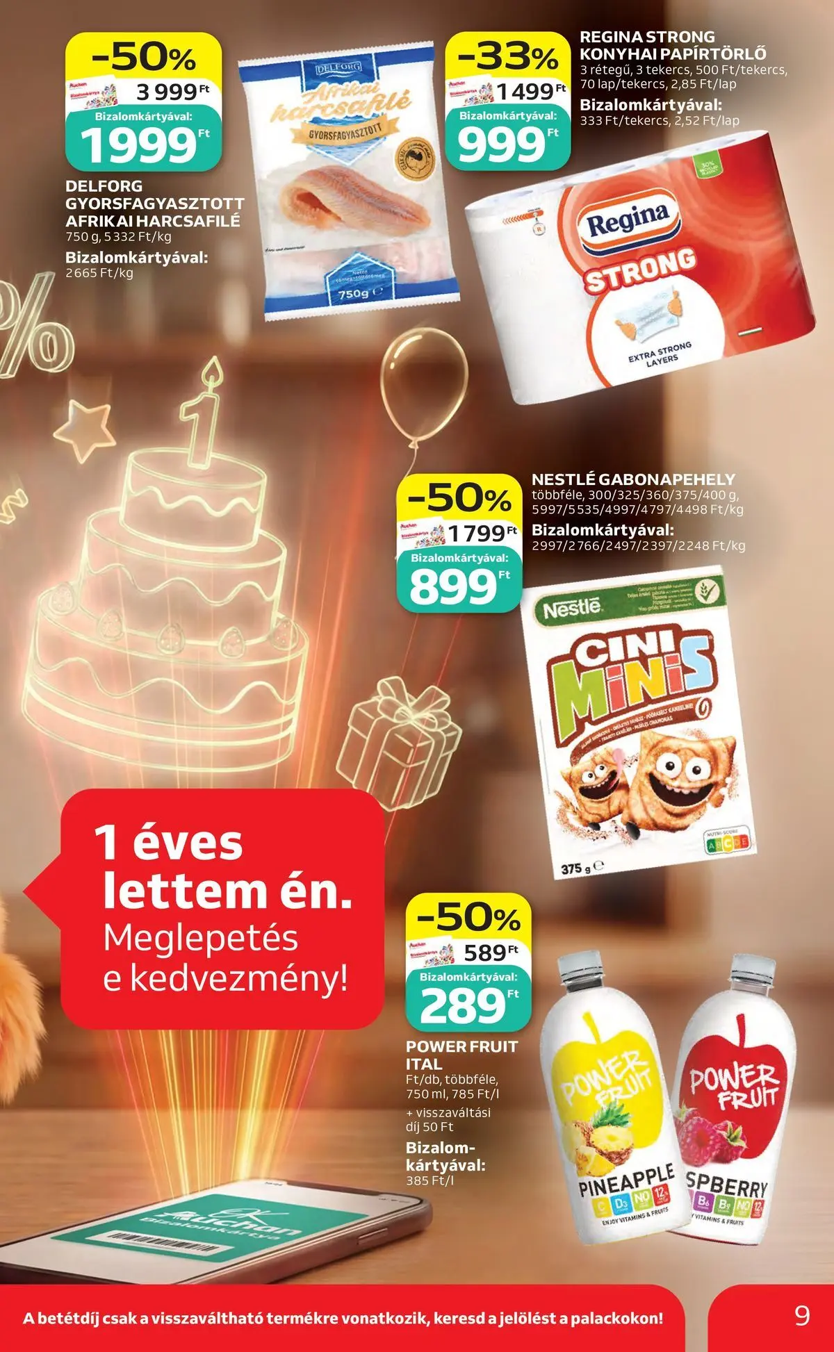 Akciós újság új Auchan - 2026.05.14. -tól/töl ⏳ | Oldal: 9 Auchan akciós újság Székesfehérvár - 2026.05.14. -tól/töl > akció, lapozható szórólap 🛍️ | Oldal: 9