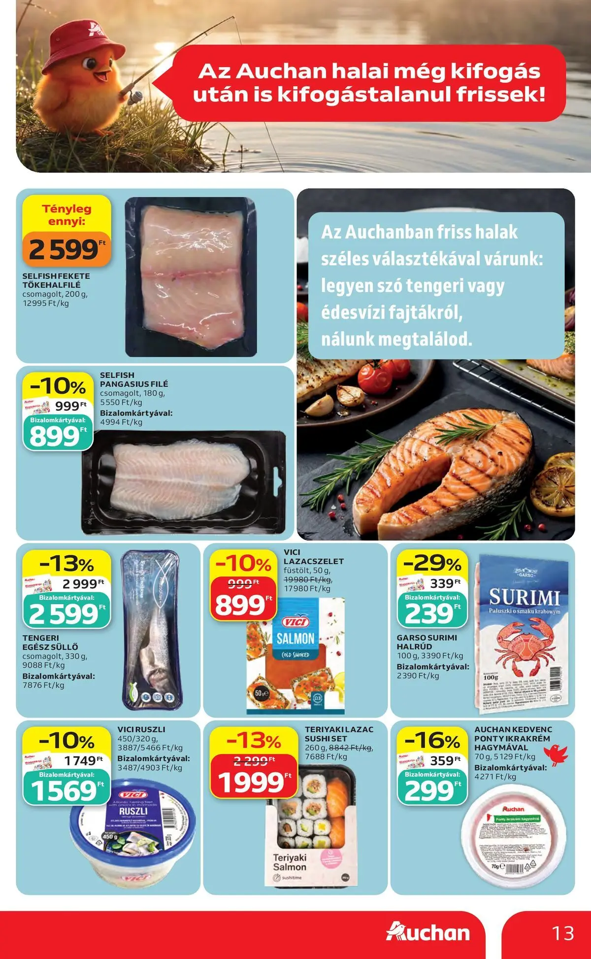 Akciós újság új Auchan - 2026.05.14. -tól/töl ⏳ | Oldal: 13 Auchan akciós újság Székesfehérvár - 2026.05.14. -tól/töl > akció, lapozható szórólap 🛍️ | Oldal: 13