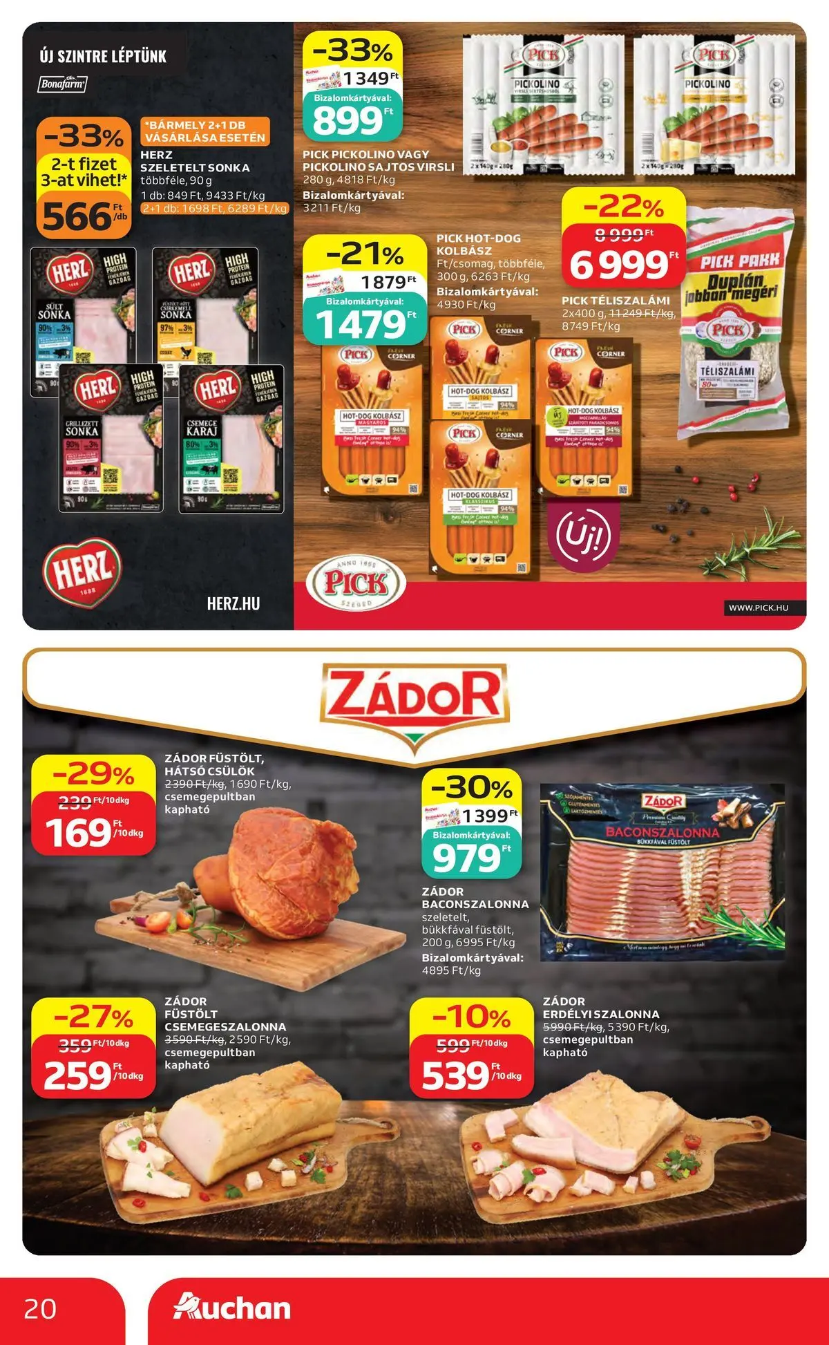 Akciós újság új Auchan - 2026.05.14. -tól/töl ⏳ | Oldal: 20 Auchan akciós újság Székesfehérvár - 2026.05.14. -tól/töl > akció, lapozható szórólap 🛍️ | Oldal: 20