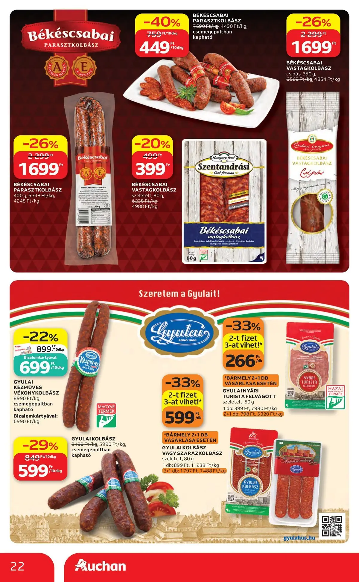 Akciós újság új Auchan - 2026.05.14. -tól/töl ⏳ | Oldal: 22 Auchan akciós újság Székesfehérvár - 2026.05.14. -tól/töl > akció, lapozható szórólap 🛍️ | Oldal: 22