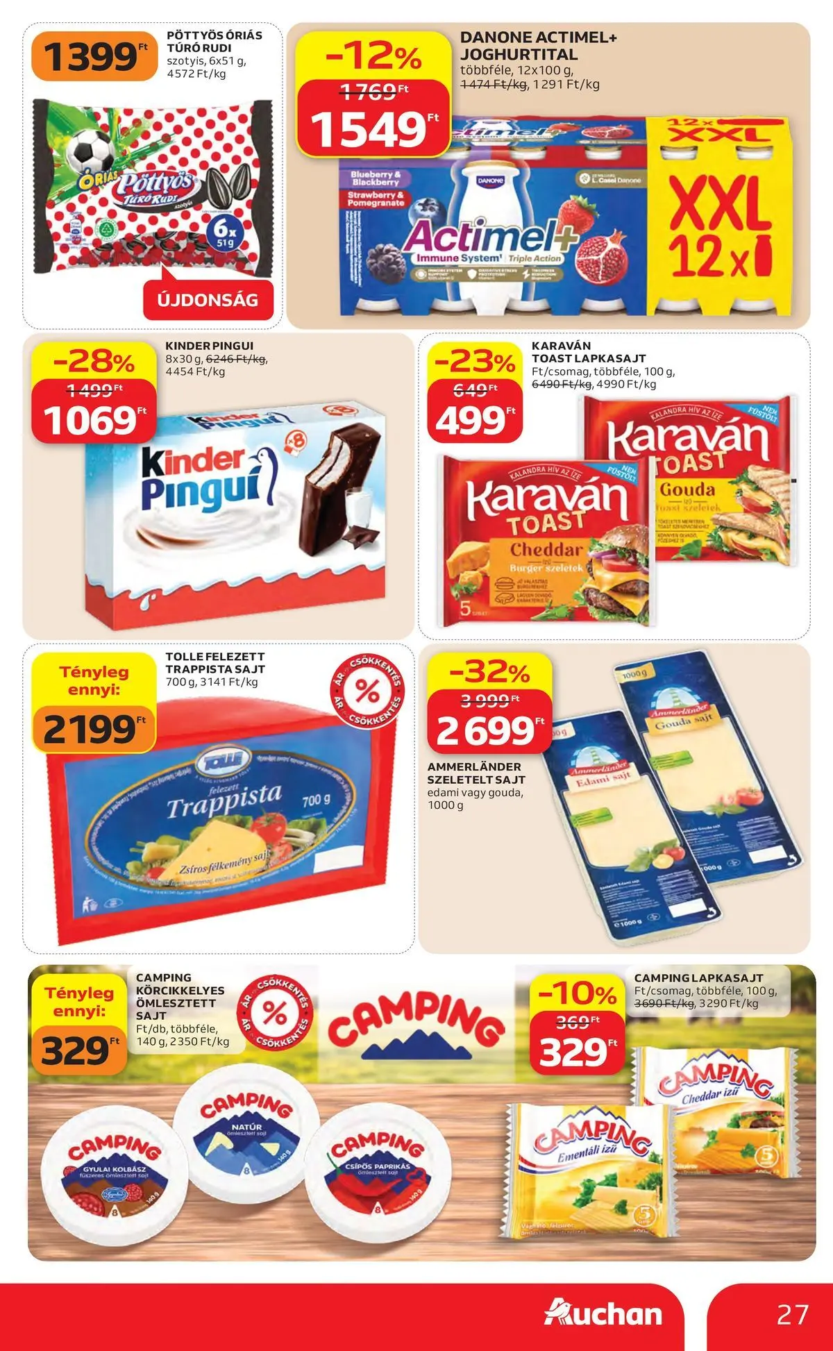 Akciós újság új Auchan - 2026.05.14. -tól/töl ⏳ | Oldal: 27 Auchan akciós újság Székesfehérvár - 2026.05.14. -tól/töl > akció, lapozható szórólap 🛍️ | Oldal: 27