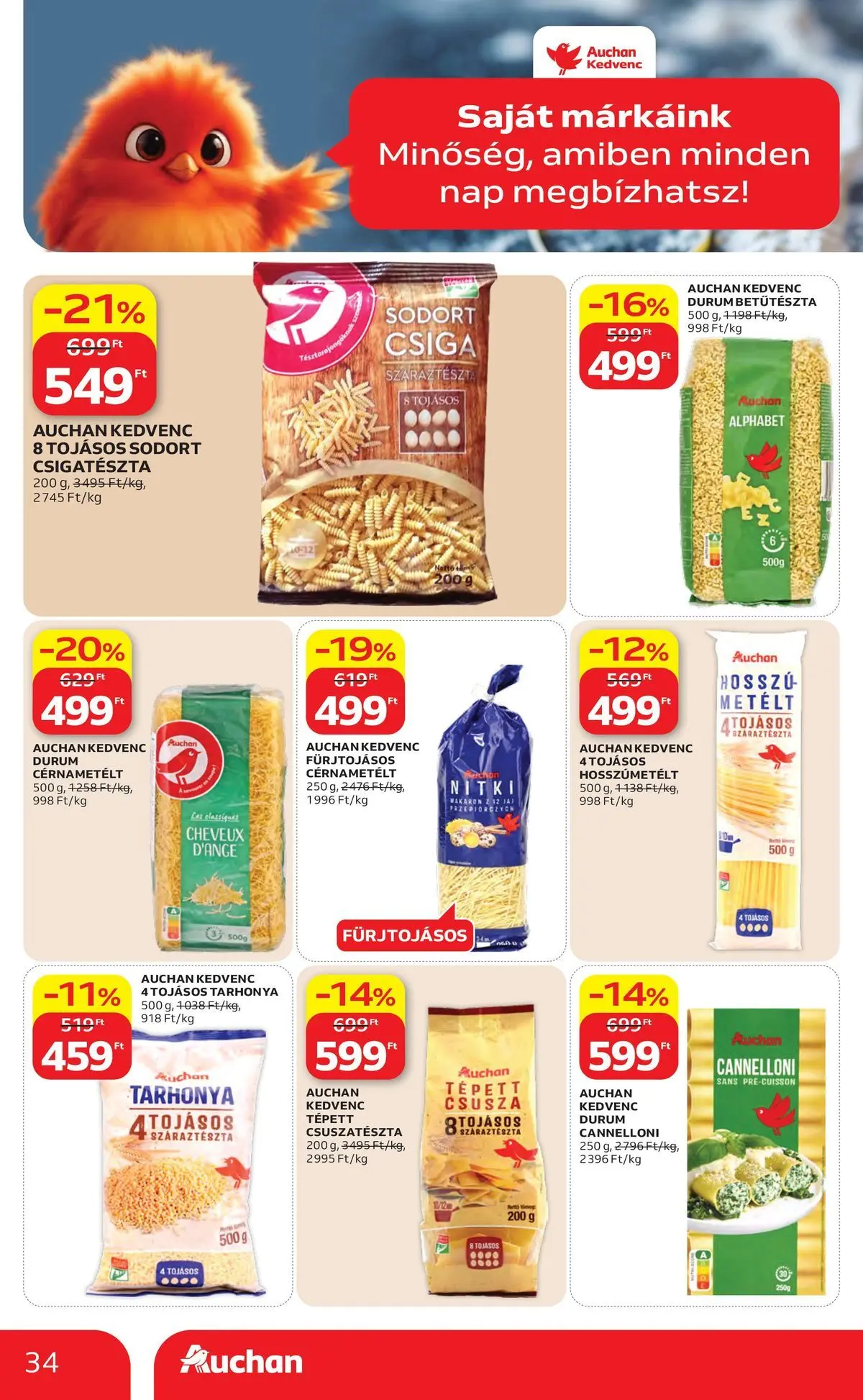 Akciós újság új Auchan - 2026.05.14. -tól/töl ⏳ | Oldal: 34 Auchan akciós újság Székesfehérvár - 2026.05.14. -tól/töl > akció, lapozható szórólap 🛍️ | Oldal: 34