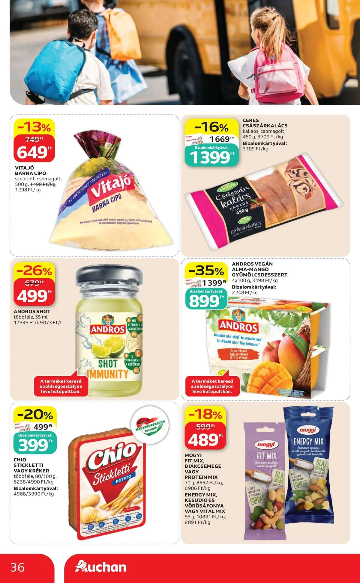 Akciós újság új Auchan - 2026.05.14. -tól/töl ⏳ | Oldal: 36 Auchan akciós újság Székesfehérvár - 2026.05.14. -tól/töl > akció, lapozható szórólap 🛍️ | Oldal: 36