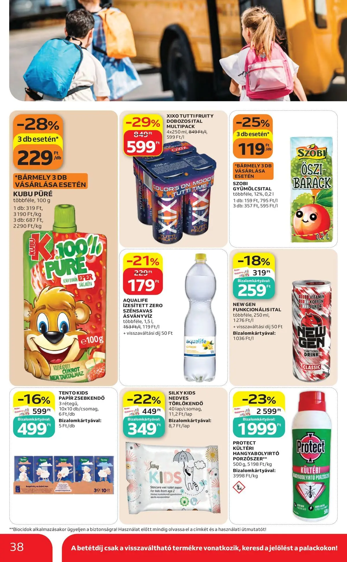 Akciós újság új Auchan - 2026.05.14. -tól/töl ⏳ | Oldal: 38 Auchan akciós újság Székesfehérvár - 2026.05.14. -tól/töl > akció, lapozható szórólap 🛍️ | Oldal: 38
