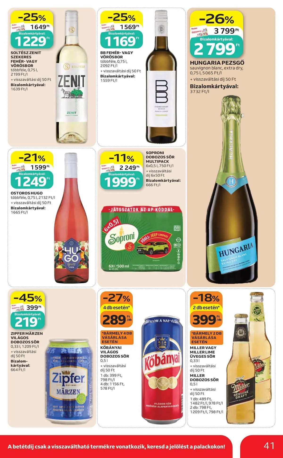Akciós újság új Auchan - 2026.05.14. -tól/töl ⏳ | Oldal: 41 Auchan akciós újság Székesfehérvár - 2026.05.14. -tól/töl > akció, lapozható szórólap 🛍️ | Oldal: 41