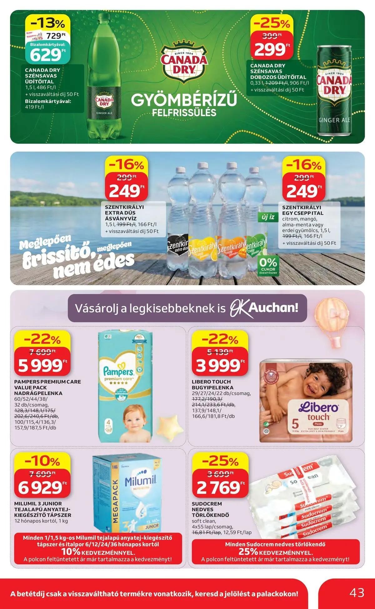 Akciós újság új Auchan - 2026.05.14. -tól/töl ⏳ | Oldal: 43 Auchan akciós újság Székesfehérvár - 2026.05.14. -tól/töl > akció, lapozható szórólap 🛍️ | Oldal: 43