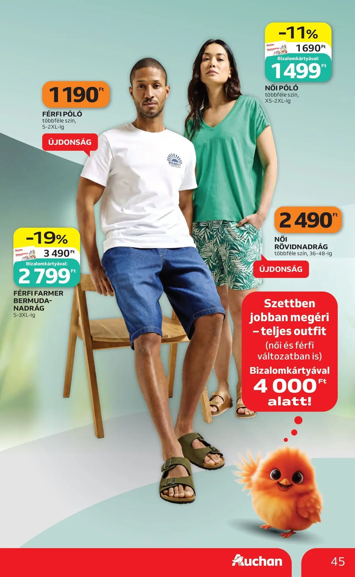 Akciós újság új Auchan - 2026.05.14. -tól/töl ⏳ | Oldal: 45 Auchan akciós újság Székesfehérvár - 2026.05.14. -tól/töl > akció, lapozható szórólap 🛍️ | Oldal: 45