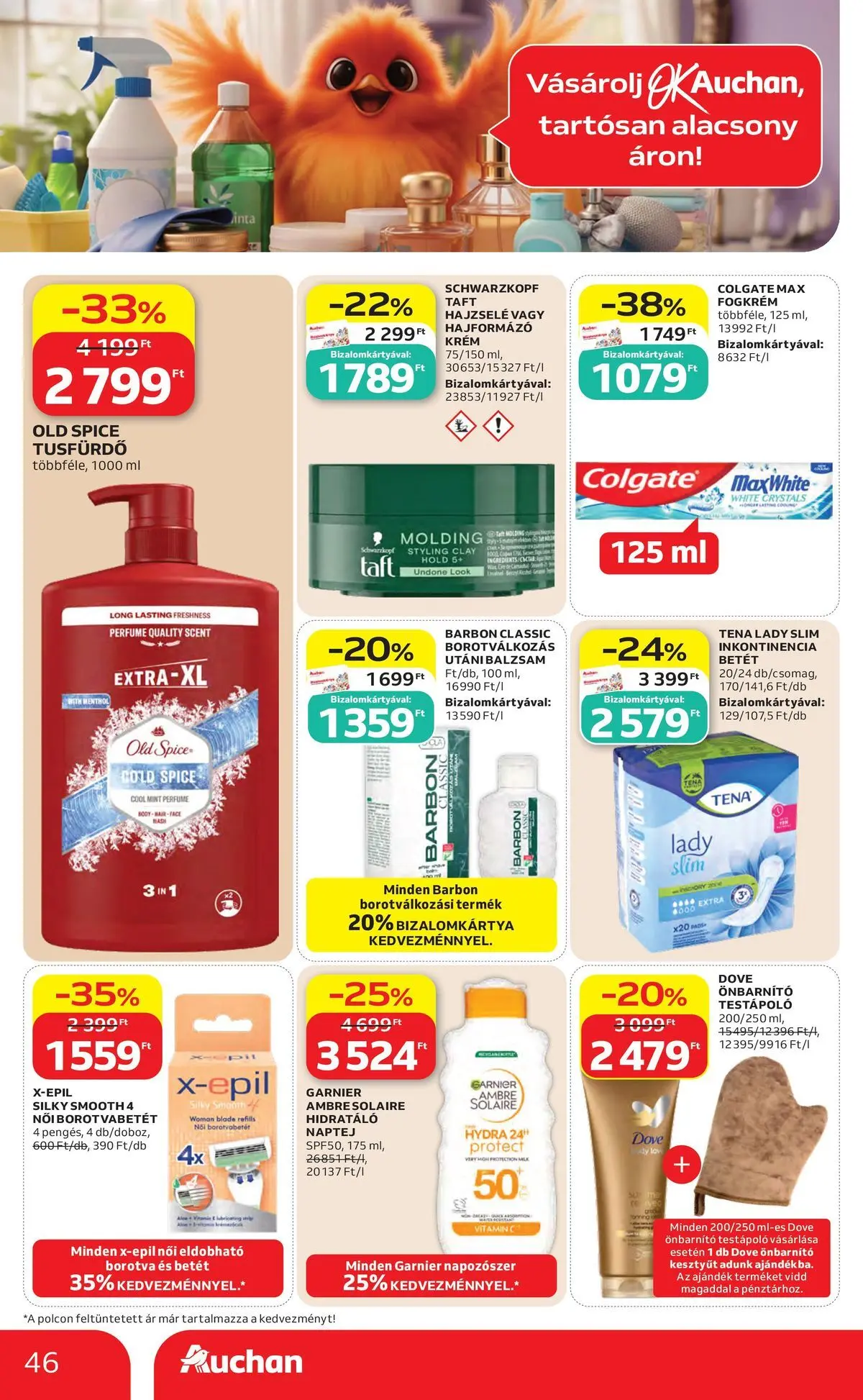 Akciós újság új Auchan - 2026.05.14. -tól/töl ⏳ | Oldal: 46 Auchan akciós újság Székesfehérvár - 2026.05.14. -tól/töl > akció, lapozható szórólap 🛍️ | Oldal: 46