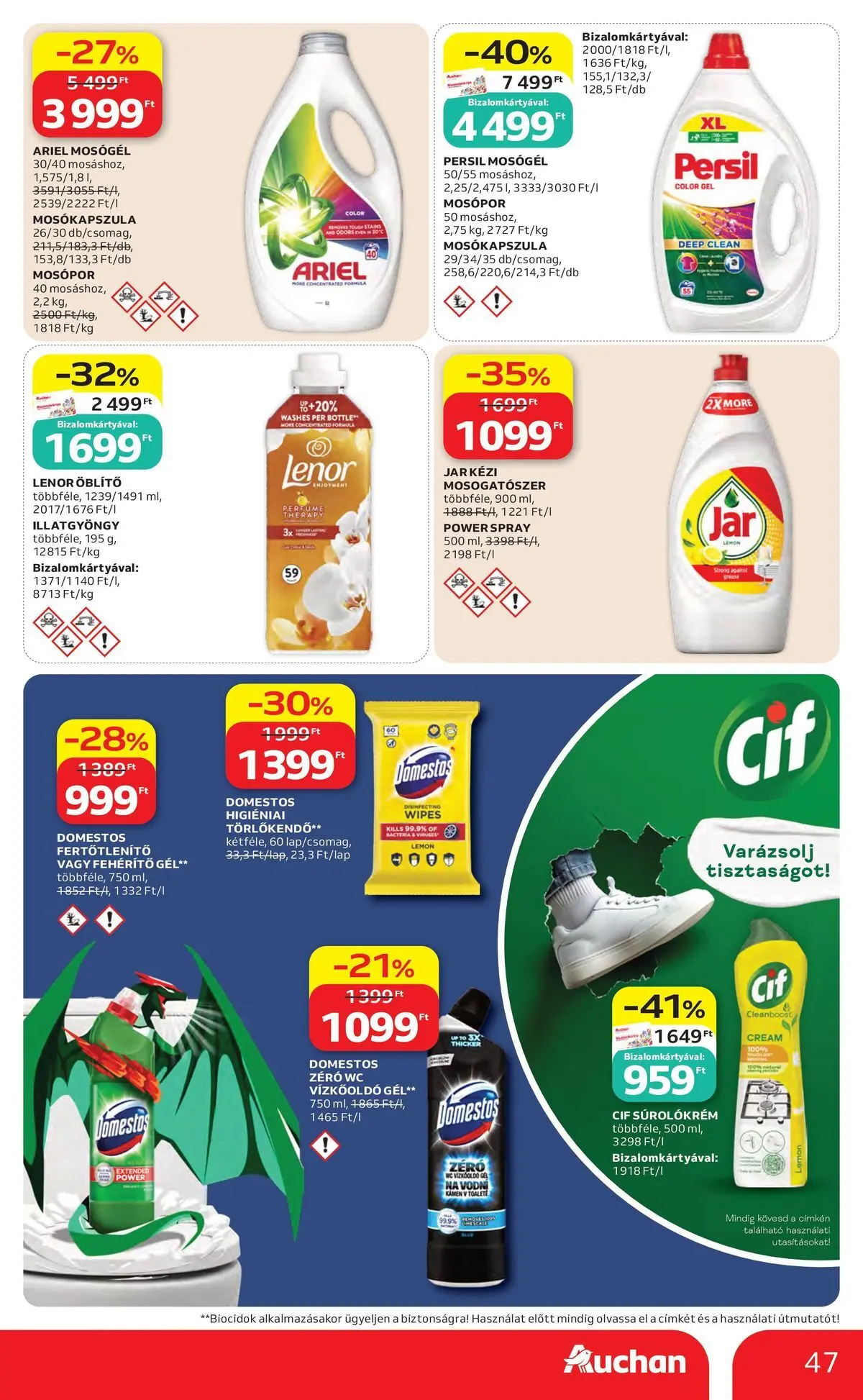 Akciós újság új Auchan - 2026.05.14. -tól/töl ⏳ | Oldal: 47 Auchan akciós újság Székesfehérvár - 2026.05.14. -tól/töl > akció, lapozható szórólap 🛍️ | Oldal: 47