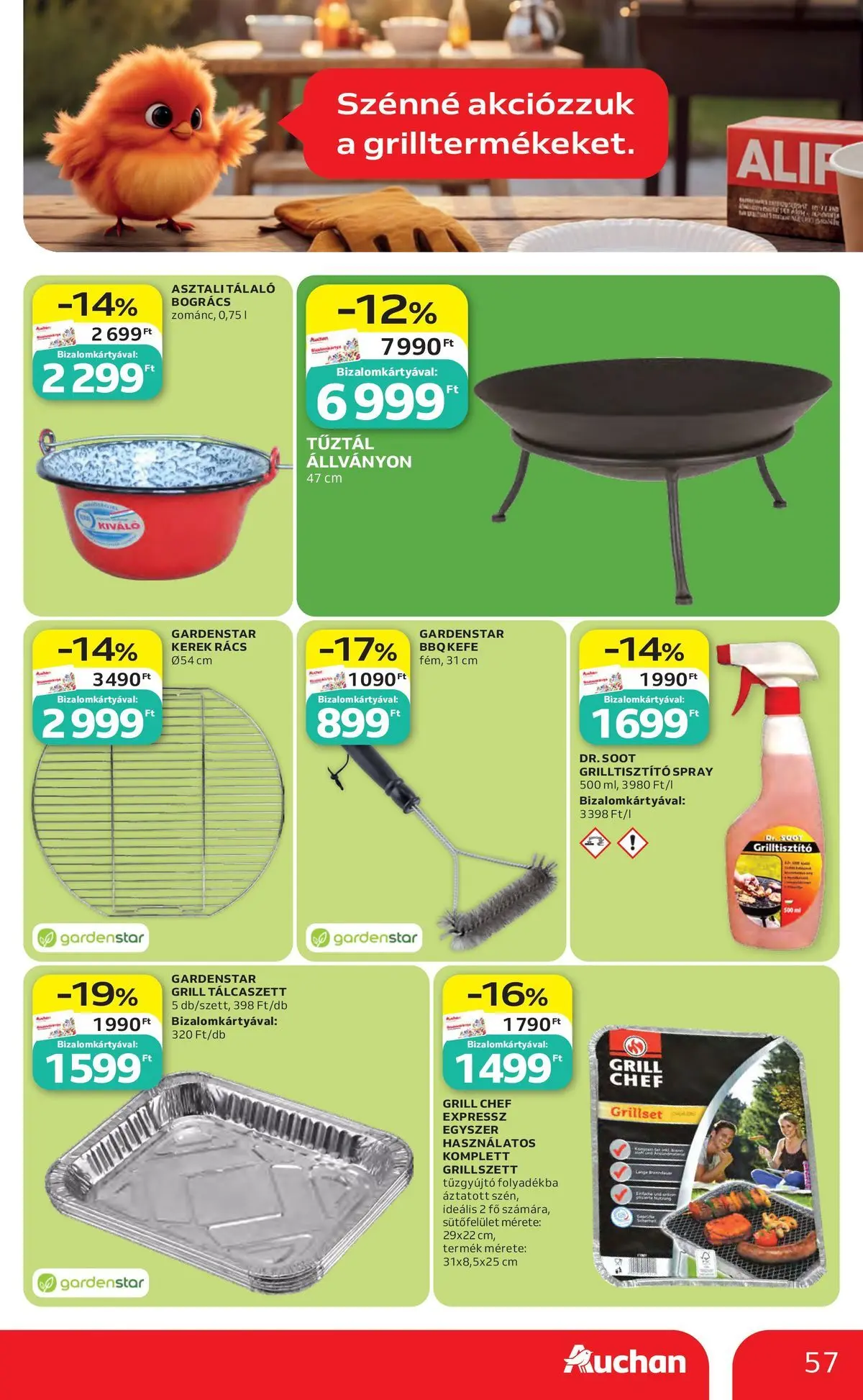 Akciós újság új Auchan - 2026.05.14. -tól/töl ⏳ | Oldal: 57 Auchan akciós újság Székesfehérvár - 2026.05.14. -tól/töl > akció, lapozható szórólap 🛍️ | Oldal: 57