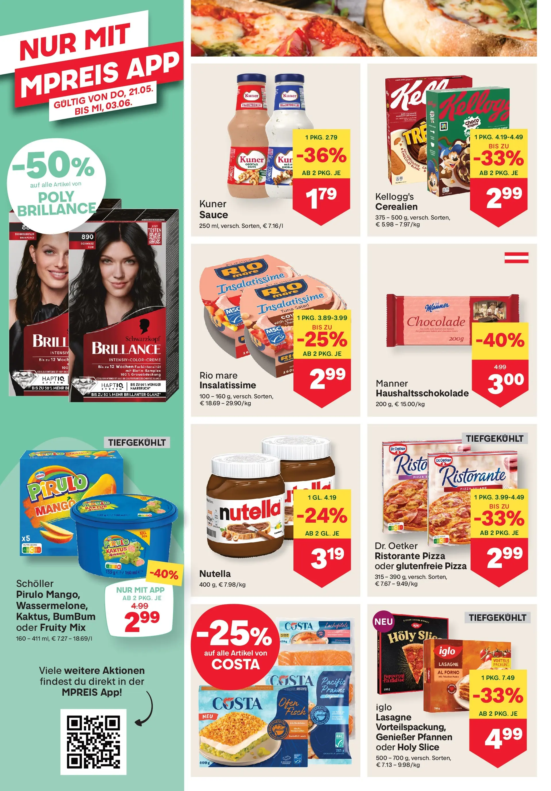 MPREIS Velden von 20.05.2026 - Aktuelle Angebote | Seite: 8 | Produkte: Pasta, Mango, Pizza, Fisch