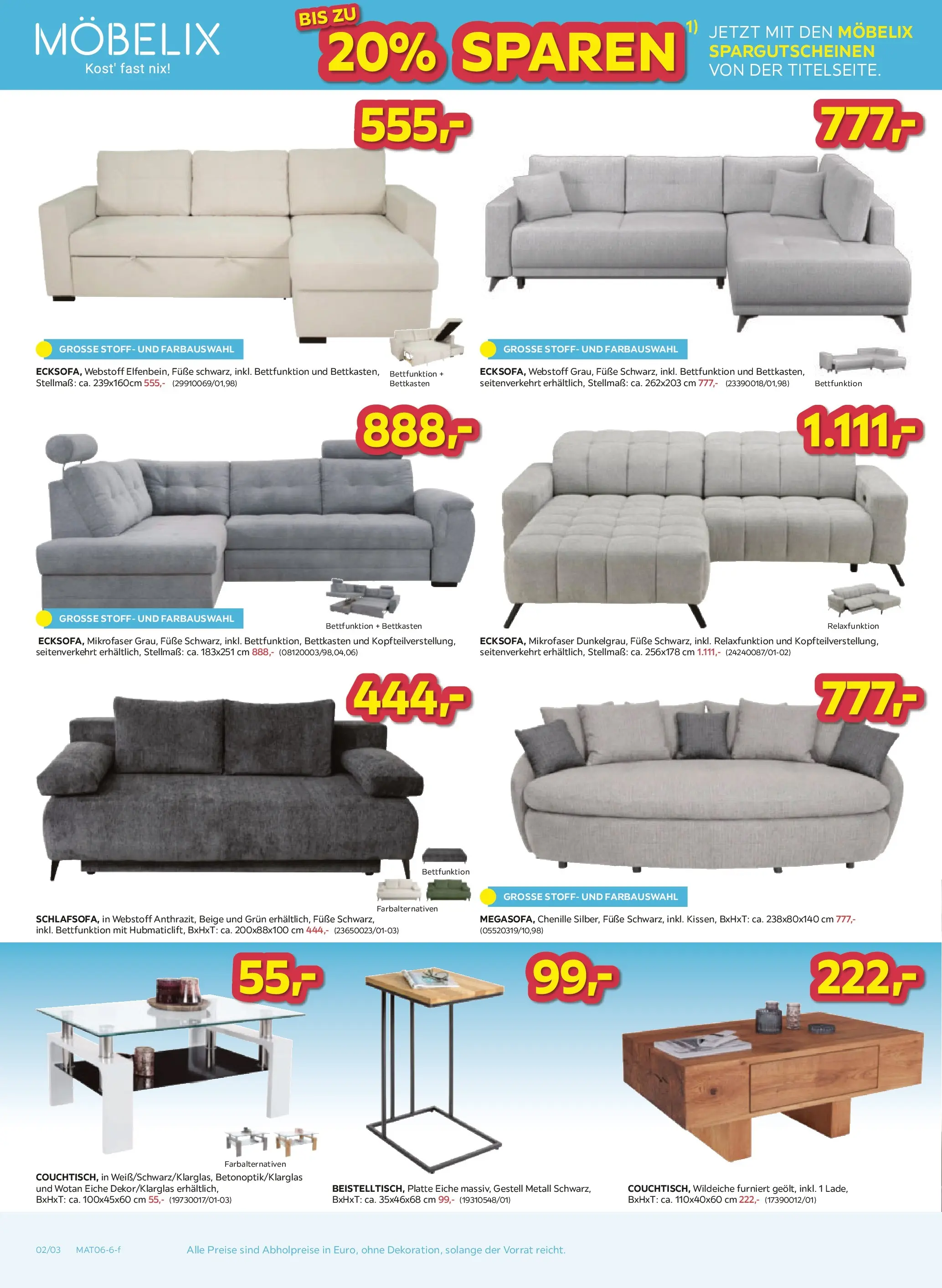 Möbelix - Flash Sale von 01.06.2026 - Aktuelle Angebote | Seite: 2